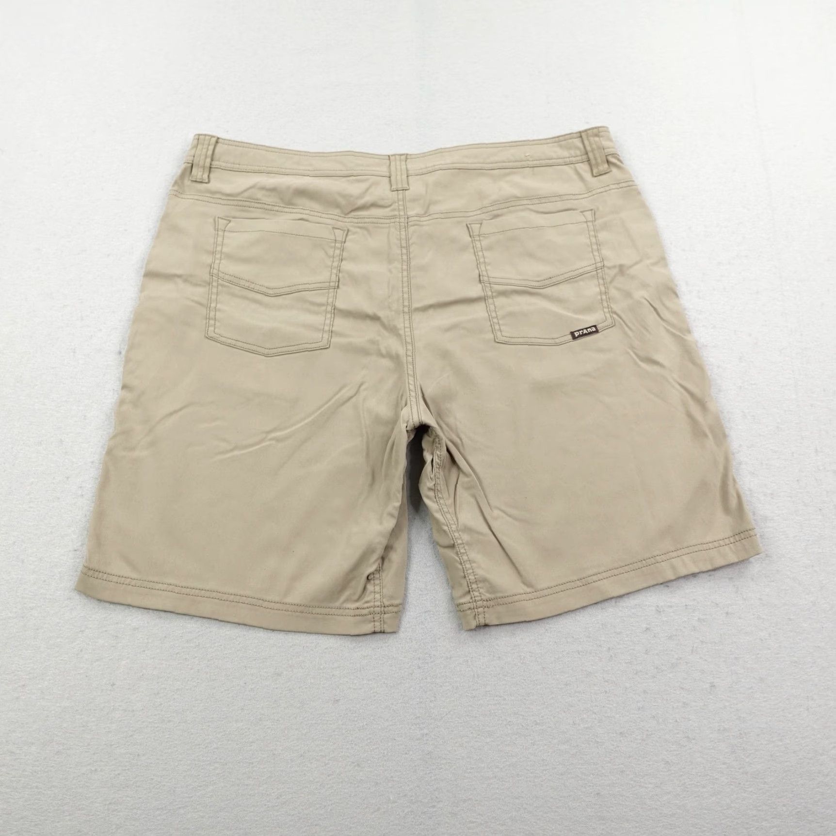Prana Prana Shorts Mens 40 Khaki Beige Tan Brion 9" Inseam Performance Chino Hiking Size US 40 / EU 56 - 4 Thumbnail