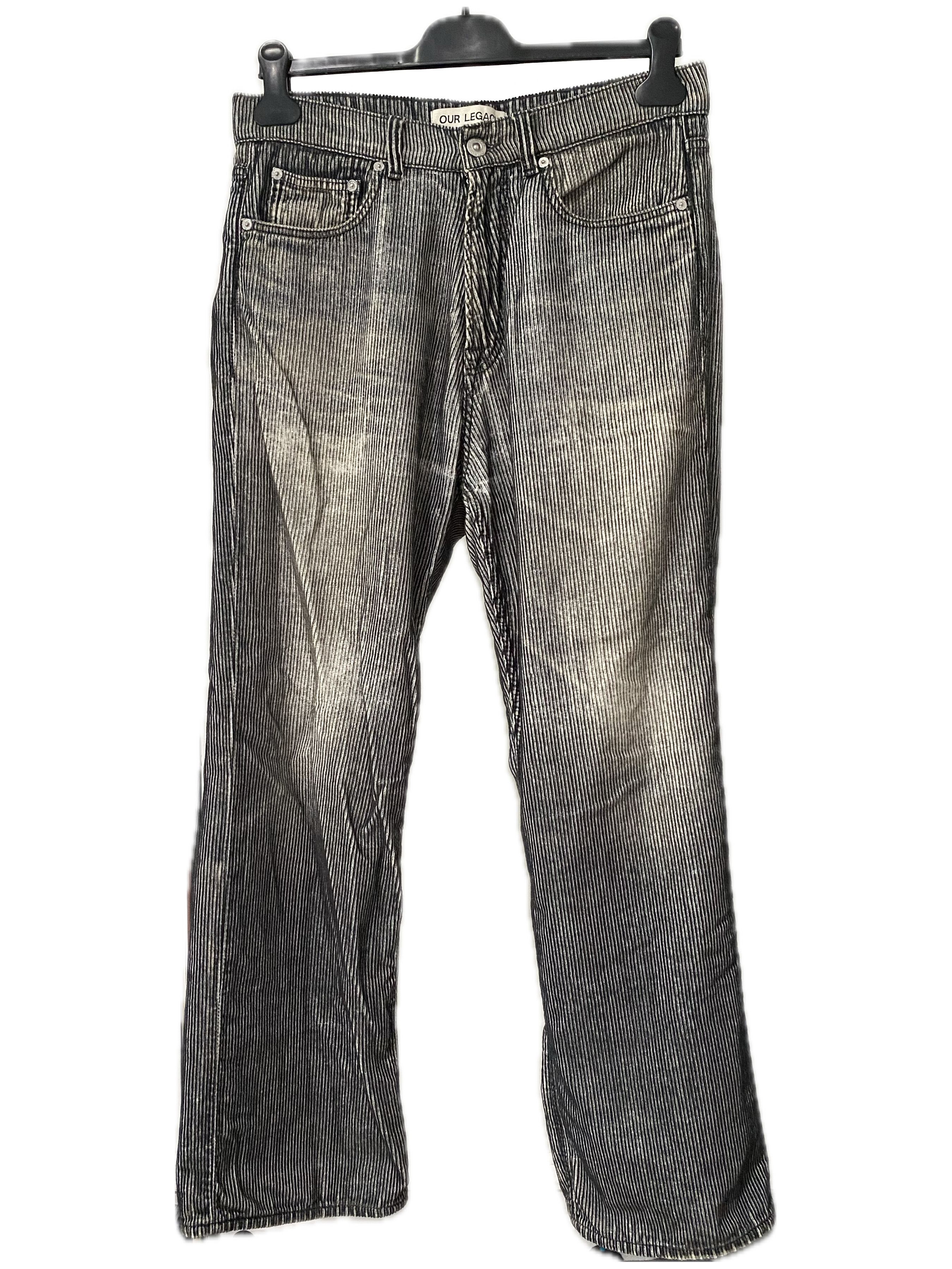 image of Our Legacy Third Cut Corduroy Pants in Digital Dark Aurora Cord, Men's (Size 32)