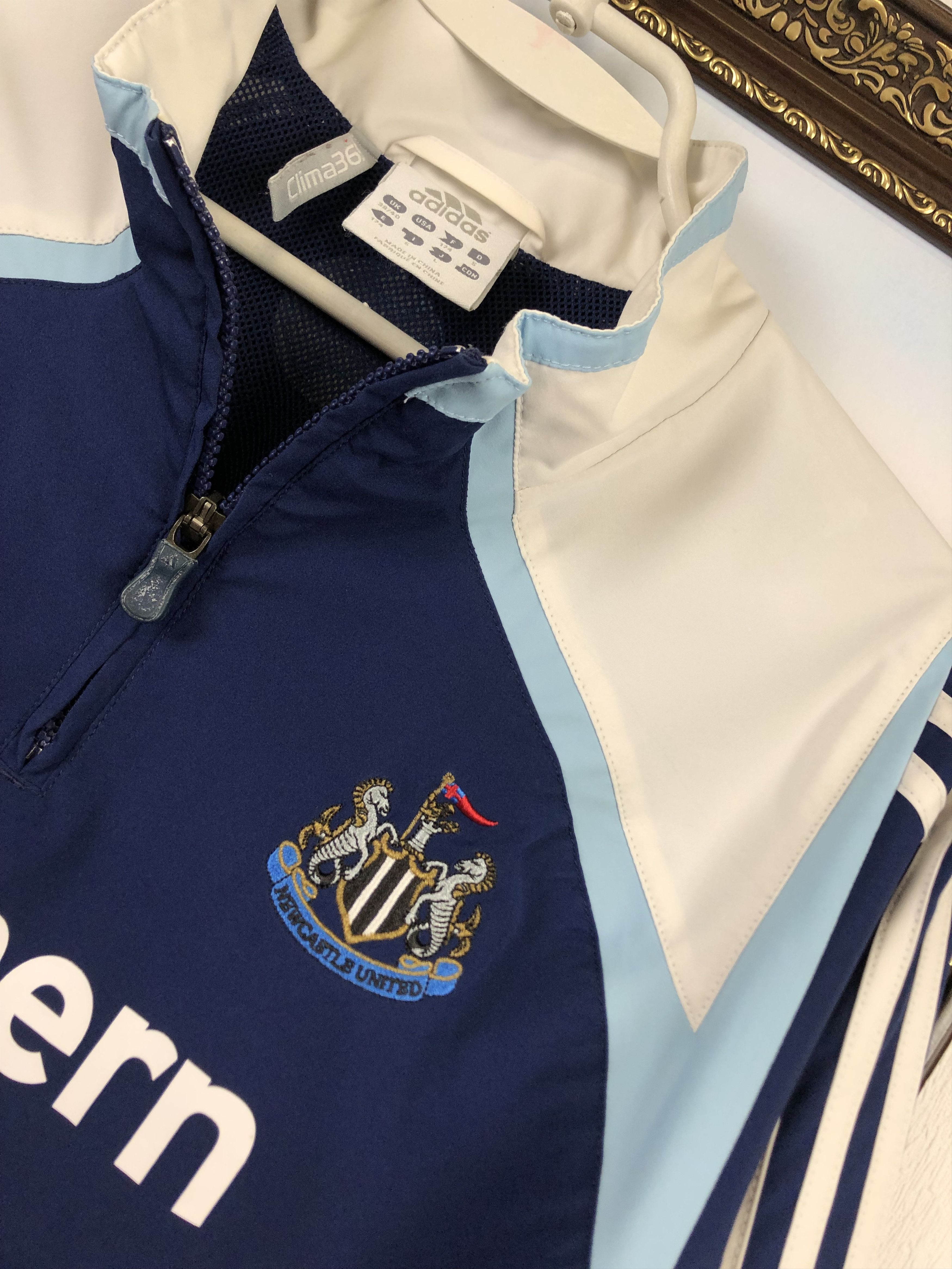 Adidas Newcastle United Vintage Football Sweatshirt Jacket Rare Size US M / EU 48-50 / 2 - 6 Thumbnail