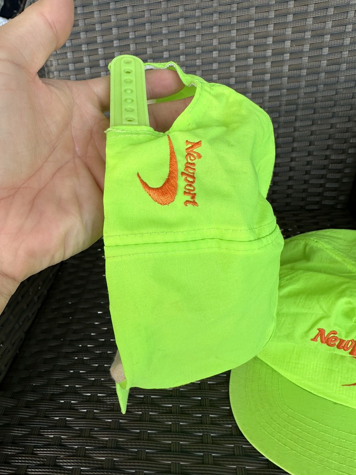 Camel × Vintage Vintage 80s Newport Neon Green Hat Lot Of 2 NEW Please Read Size ONE SIZE - 5 Thumbnail