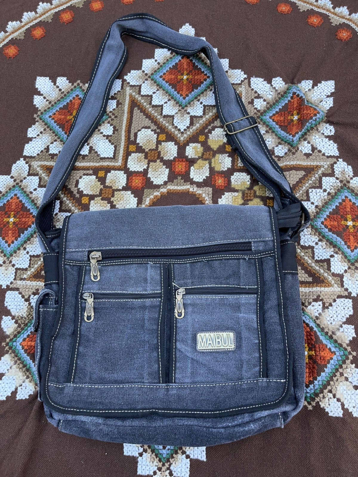 Vintage Vintage Military Bag Multi Pocket Messenger Diesel Style Size ONE SIZE - 2 Thumbnail