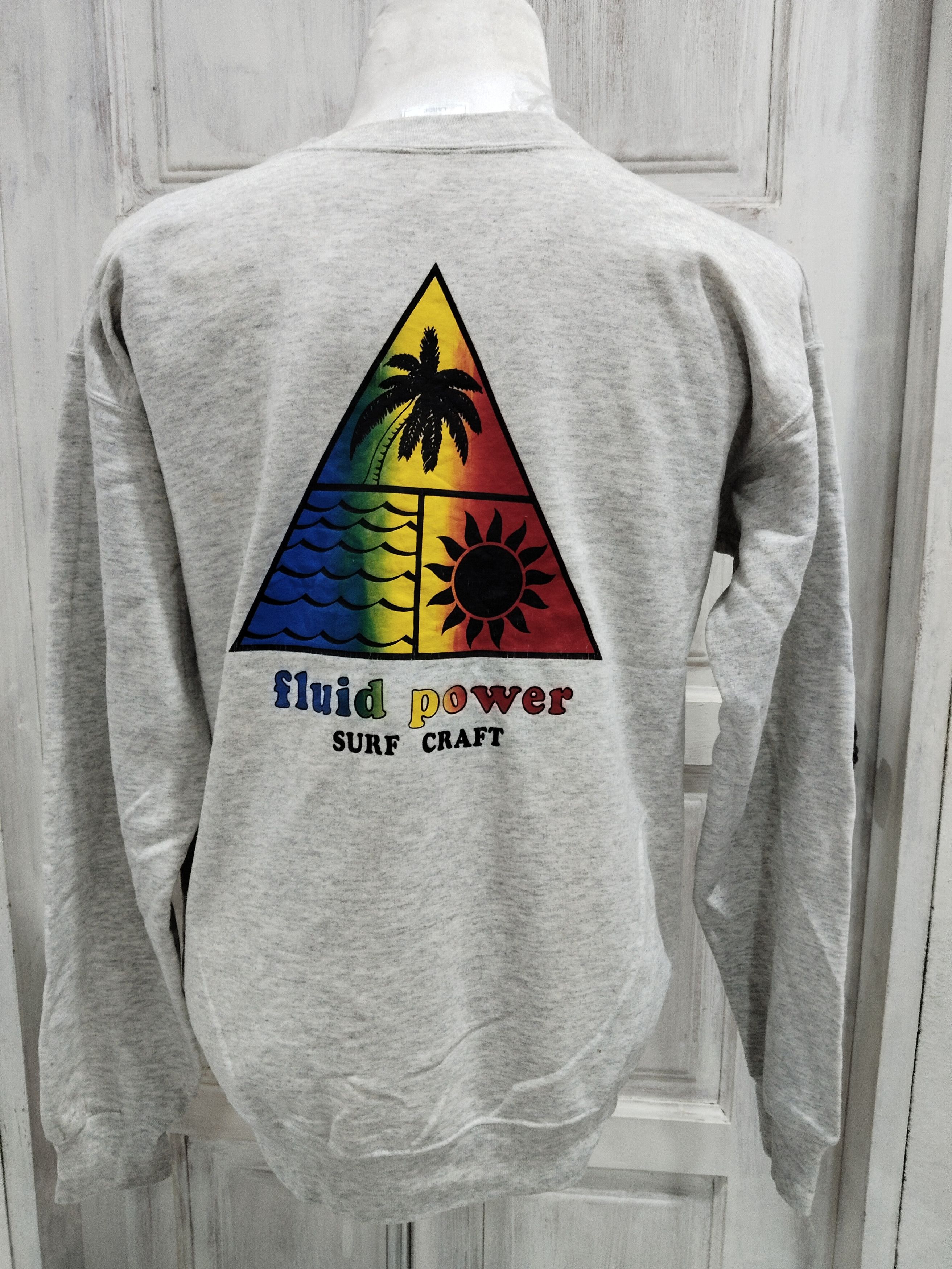 Vintage Vintage 90s Surf Craft Fluid Power Big Logo Sweatshirt Size US L / EU 52-54 / 3 - 6 Thumbnail
