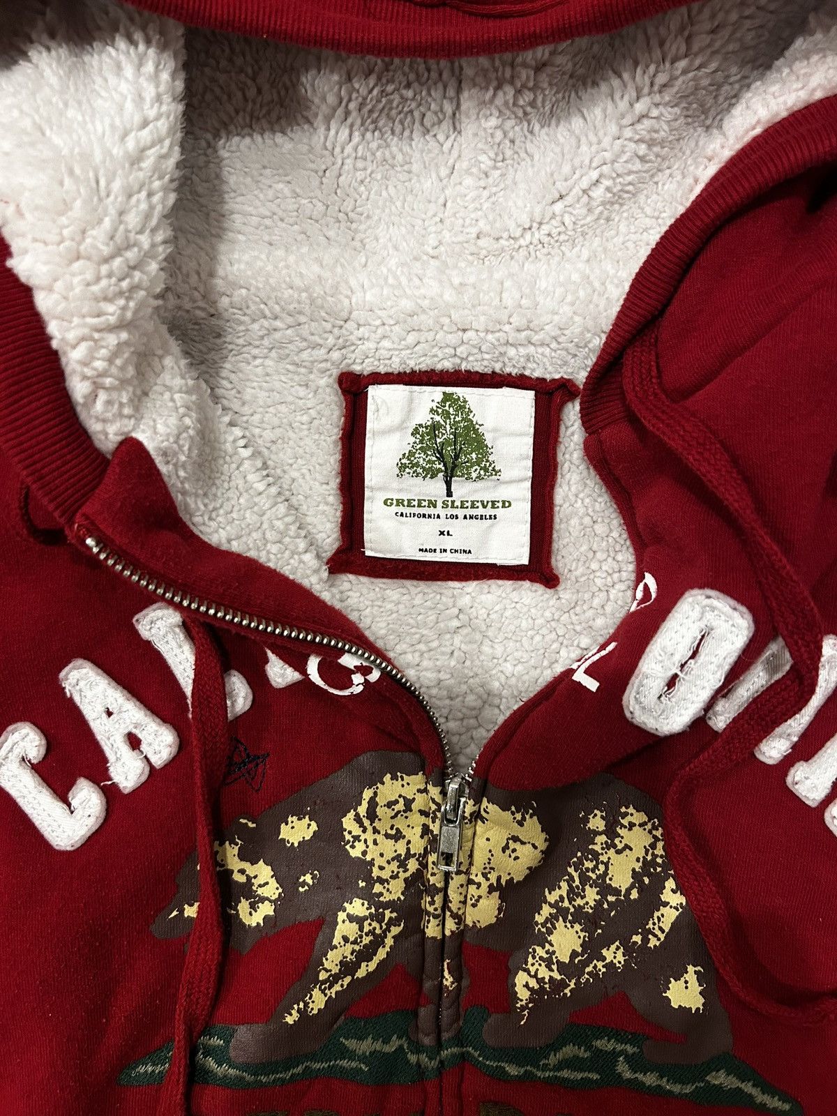 Other Vintage: Green Sleeved - California hoodie : Red Size US S / EU 44-46 / 1 - 2 Thumbnail