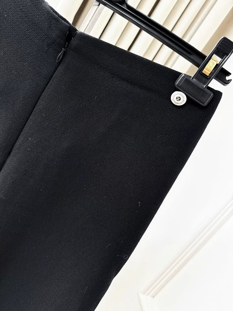 Chanel Chanel 22c early spring show black wide-leg trousers Size 24" / US 00 / IT 34 - 7 Thumbnail
