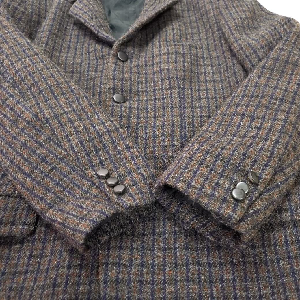 Comme des Garcons 80s COMME DES GARÇONS HOMME Tweed Wool Coat Jacket Size US M / EU 48-50 / 2 - 13 Thumbnail
