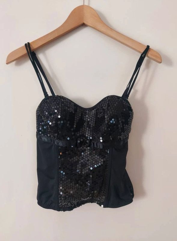 Vintage Closer vintage corset top sequined 32C Size XS / US 0-2 / IT 36-38 - 5 Thumbnail