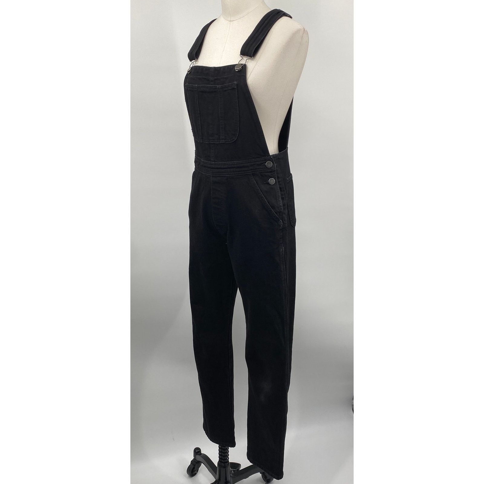 American Apparel Vintage Y2k American Apparel Overall Black Cotton Denim XS Size 26" / US 2 / IT 38 - 5 Thumbnail
