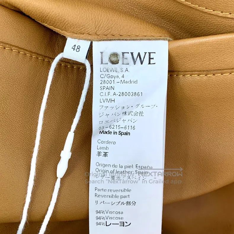 Loewe Loewe Color-blocked logo embroidered reversible sheepskin Size US M / EU 48-50 / 2 - 9 Thumbnail