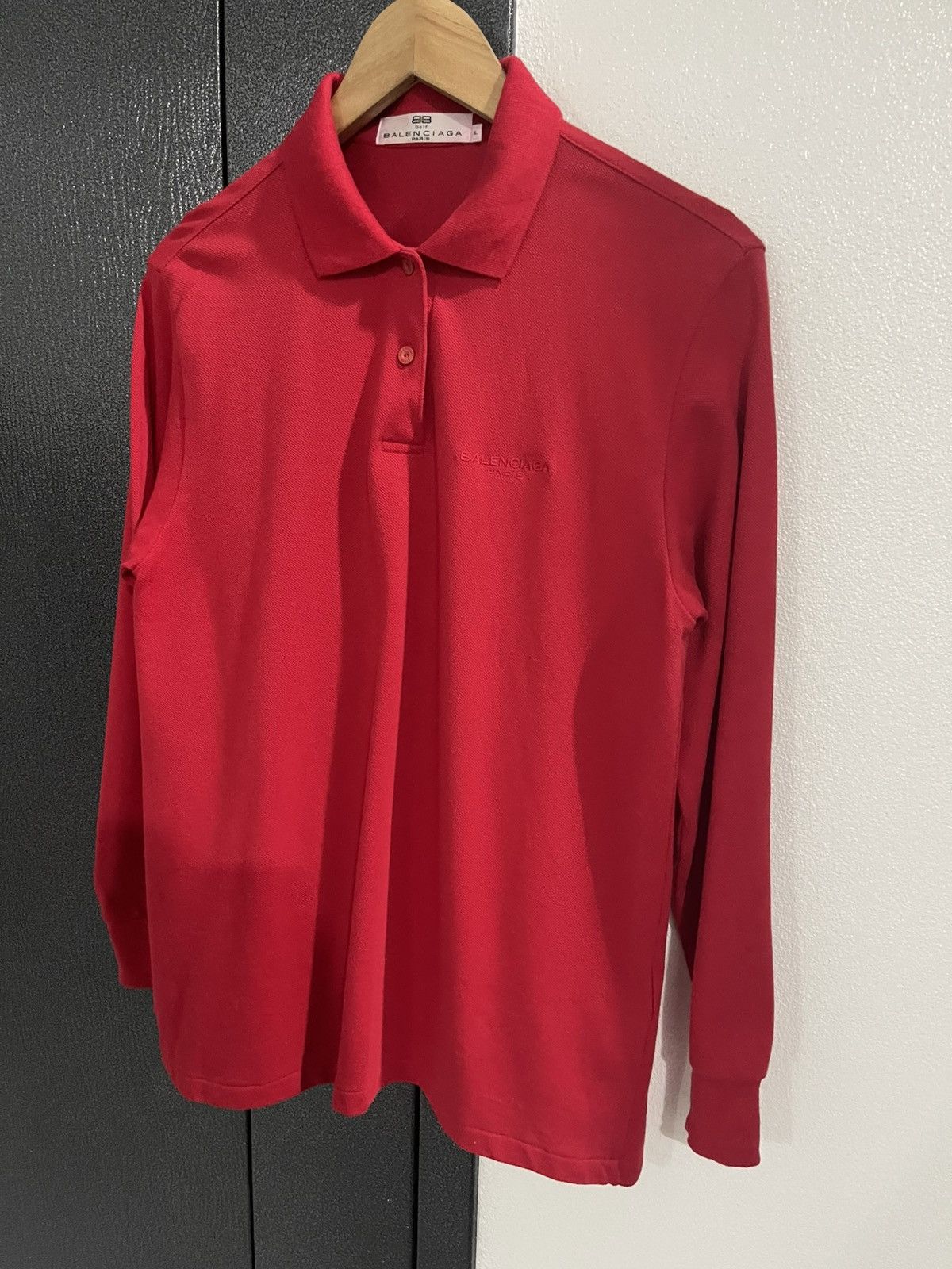 Balenciaga Vintage Balenciaga Paris Longsleeve Collar Size US M / EU 48-50 / 2 - 2 Thumbnail