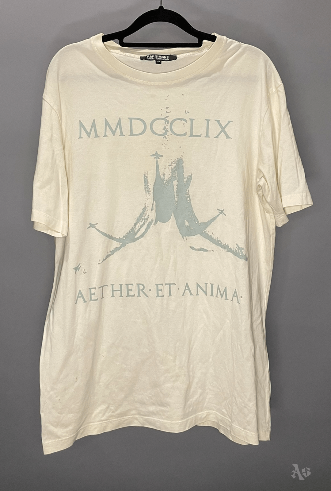 image of Raf Simons Ss06 Aether Et Anima Tee in Offwhite, Men's (Size Medium)