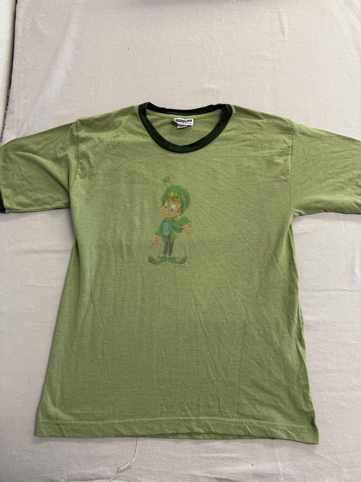Other Vintage Lucky Charms Leprechaun Passing4sane Green Ringer L Size US L / EU 52-54 / 3 - 1 Thumbnail