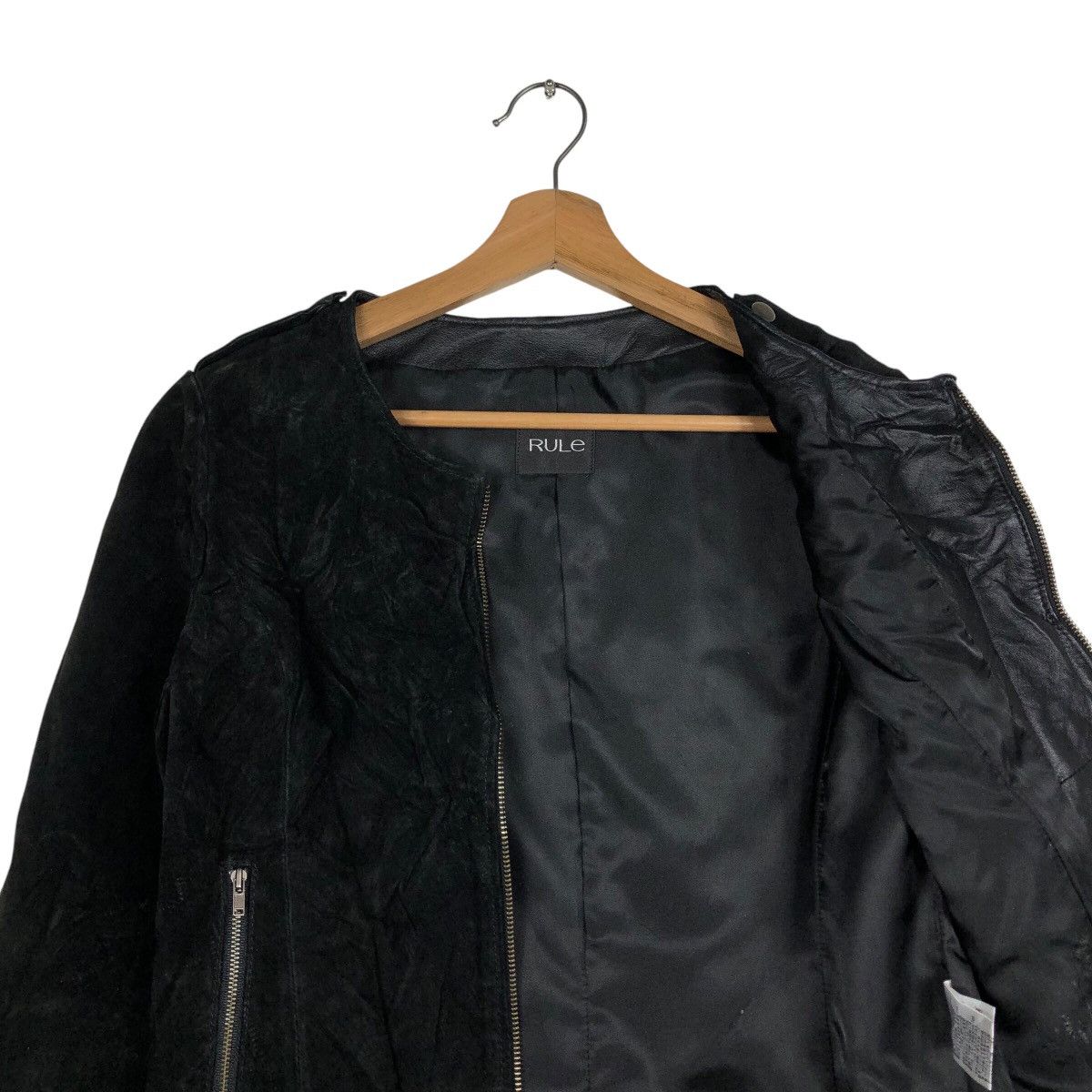 Japanese Brand 📌Vintage Cropped Leather Jacket Rule Issey Miyake Size US L / EU 52-54 / 3 - 13 Thumbnail