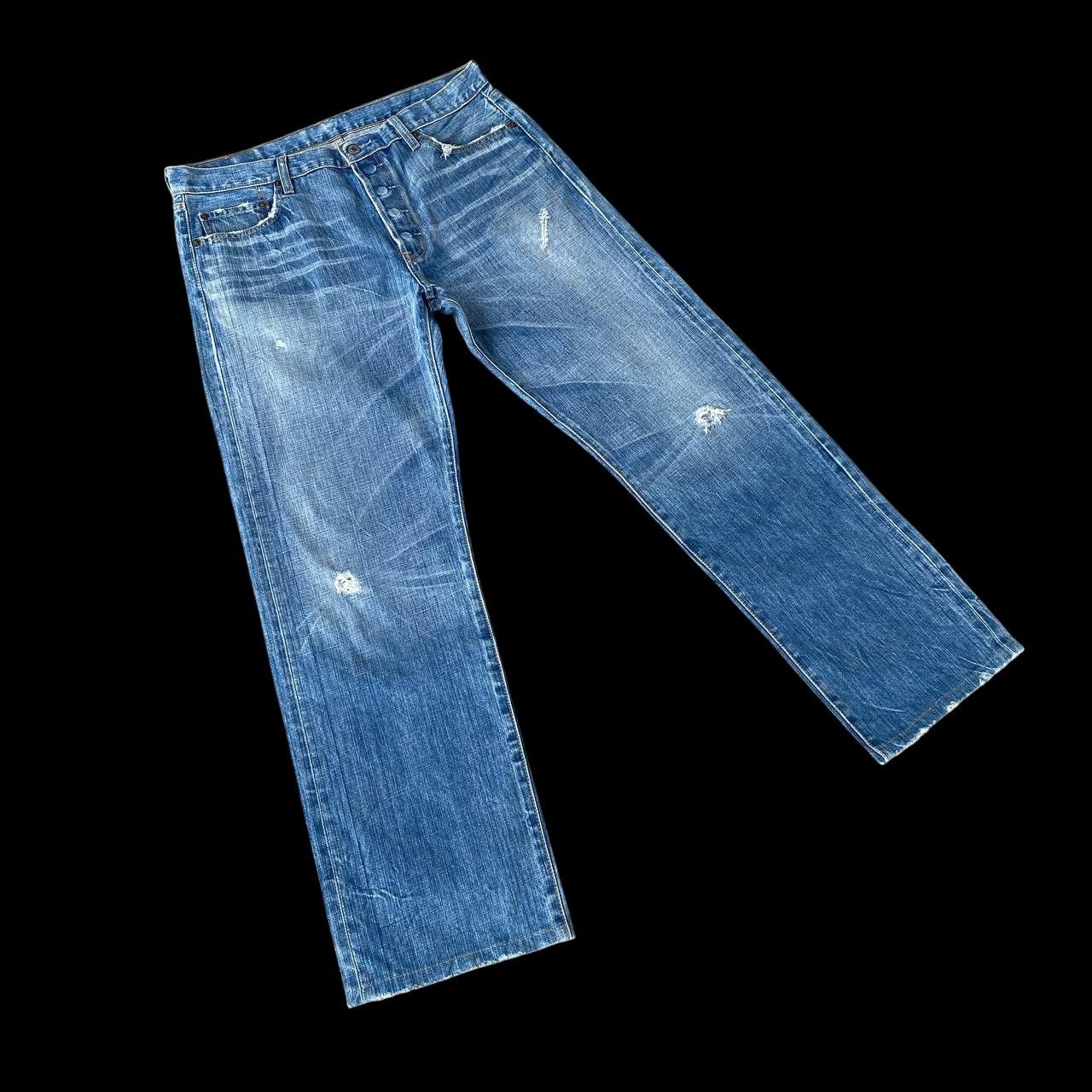 Levi's Vintage Clothing W35X32 VINTAGE LEVIS 501 JAPAN DISTRESSED DENIM 2001 RELEASE Size US 35 - 15 Thumbnail