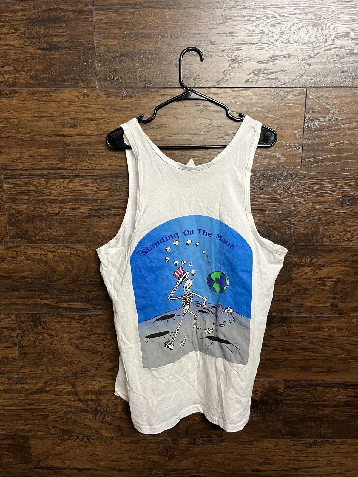 Designer Vintage Standing on the Moon Skeleton Tank Top The Dead - XL Size US XXL / EU 58 / 5 - 1 Thumbnail