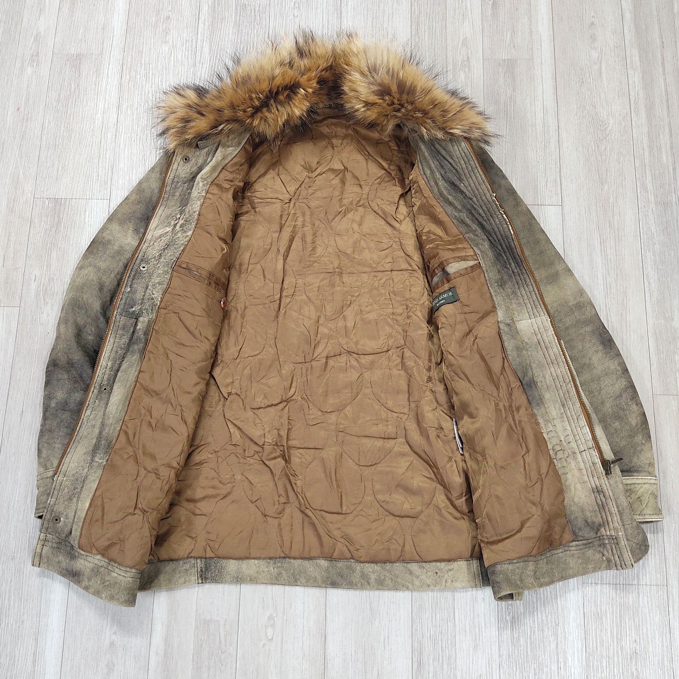 Genuine Leather WIND ARMOR Raccoon Fur Sheepskin Leather Jacket Size US M / EU 48-50 / 2 - 15 Thumbnail