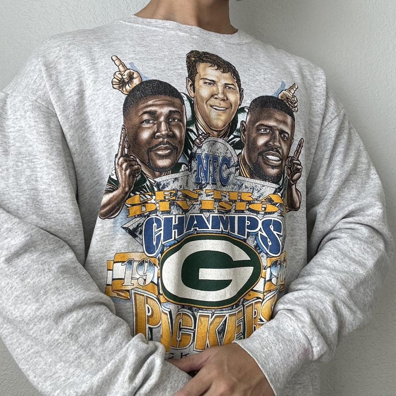 NFL × Vintage Vintage NFL Green Bay Packers 1996 Champions Sweatshirt Size US XL / EU 56 / 4 - 2 Thumbnail