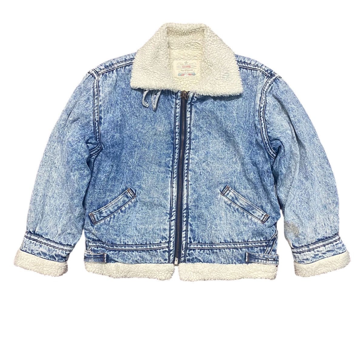 Japanese Brand Sherpa Denim Jacket Acid Wash Vintage Hacienda Winter Size US L / EU 52-54 / 3 - 2 Thumbnail