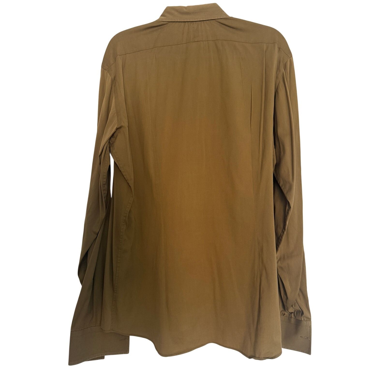 Prada Prada Tobacco Brown Button Down Shirt Size US L / EU 52-54 / 3 - 2 Thumbnail