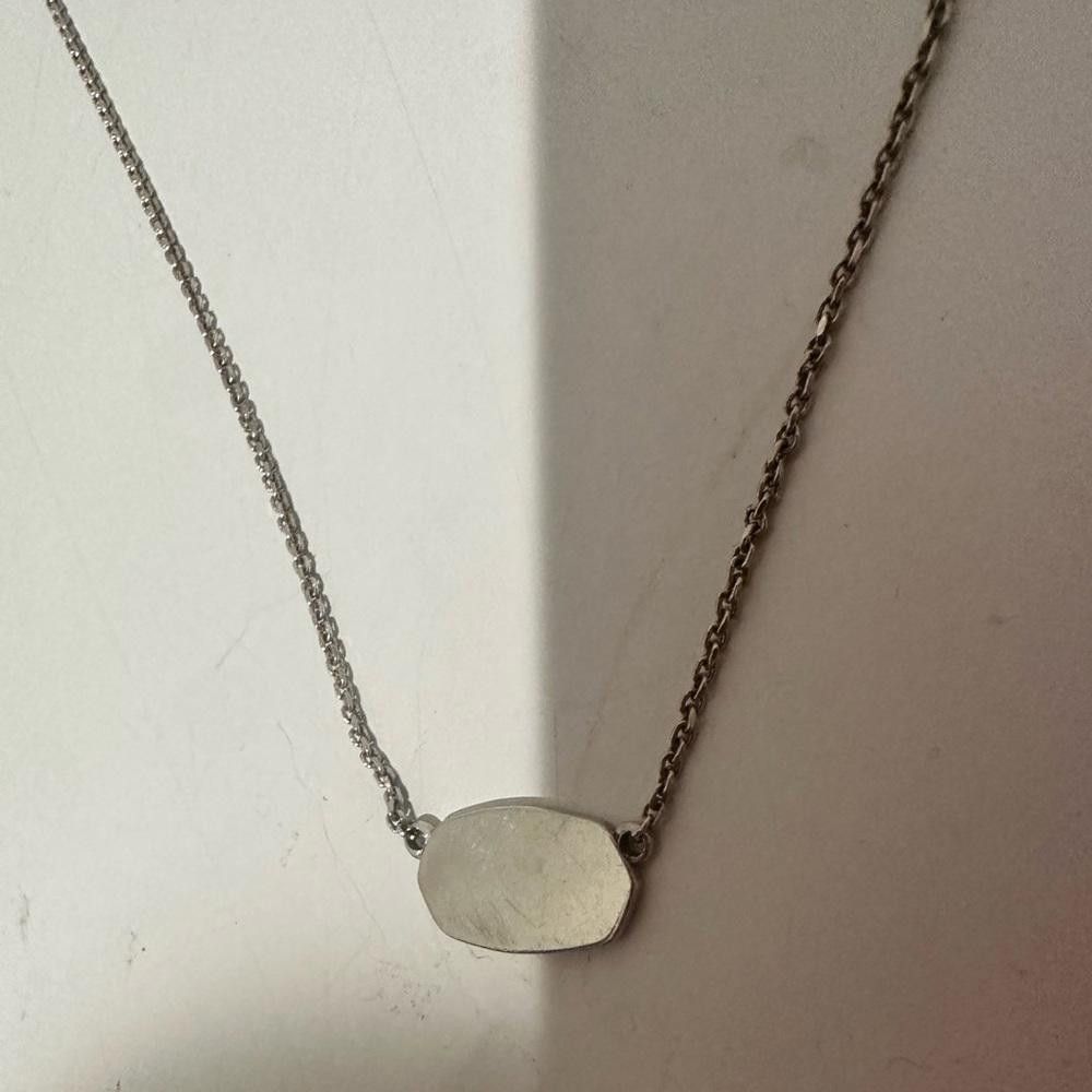 Kendra Scott Kendra Scott Elisa Short Pendant Necklace Sterling Silver Size ONE SIZE - 4 Thumbnail