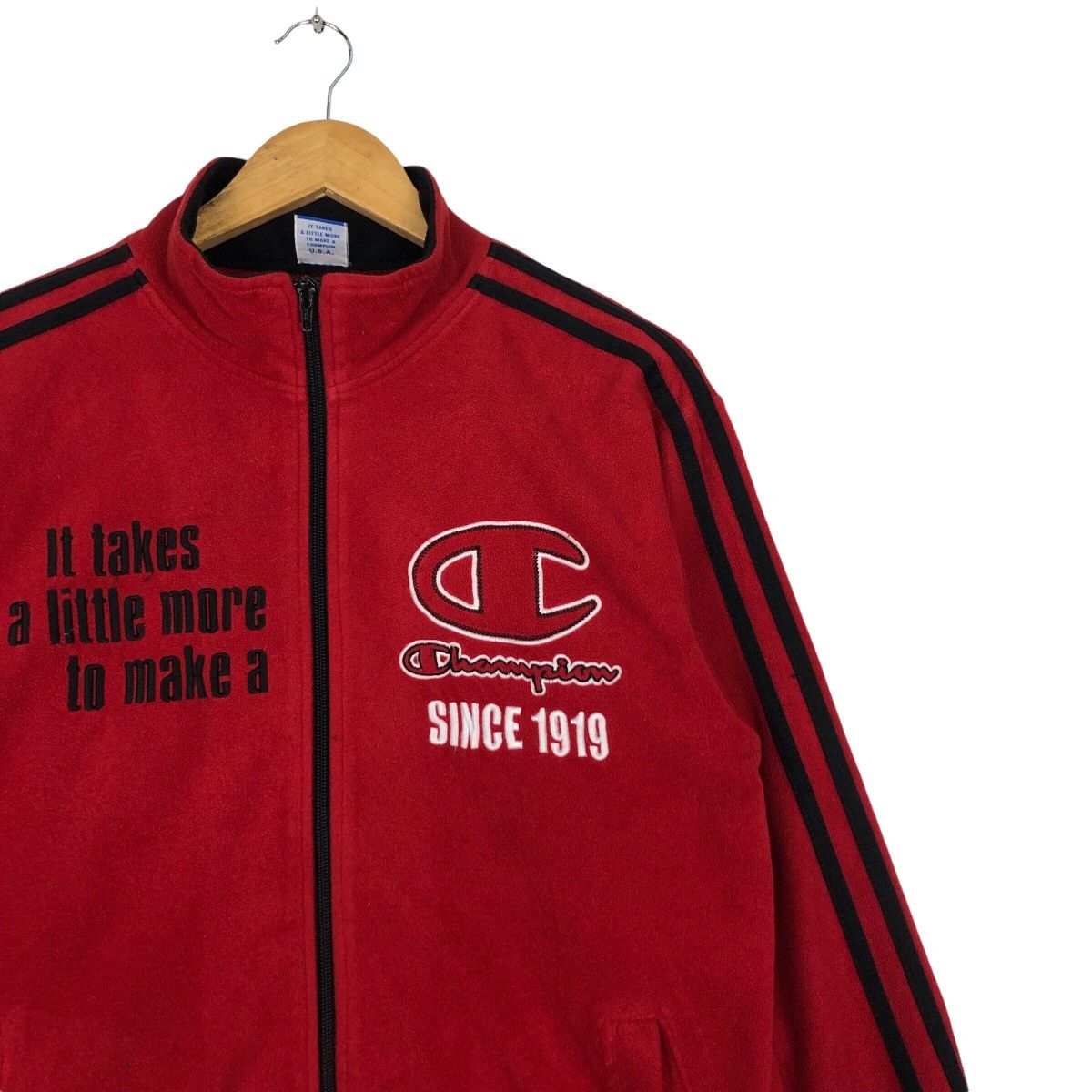 Champion × Japanese Brand × Vintage Champion Fleece Sweatshirt Jacket Medium #A3 Size US M / EU 48-50 / 2 - 5 Thumbnail