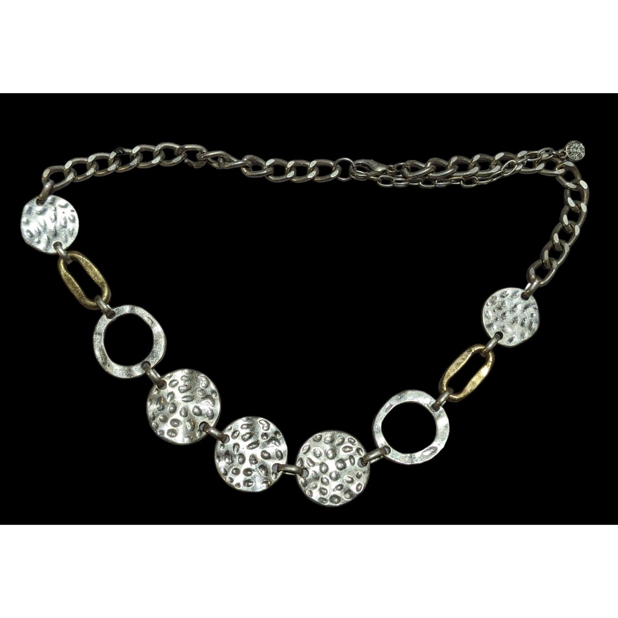 Other Ruby Rd. Brutalist Hammered Disc Necklace Size ONE SIZE - 2 Thumbnail