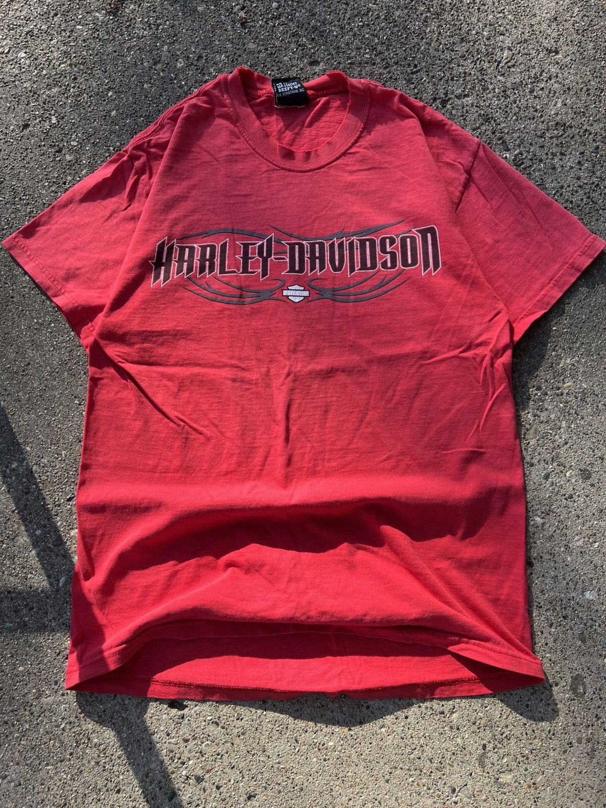 Harley Davidson × Vintage Vintage Tribal Faded / Distressed Harley Davidson T Shirt M Size US M / EU 48-50 / 2 - 1 Thumbnail