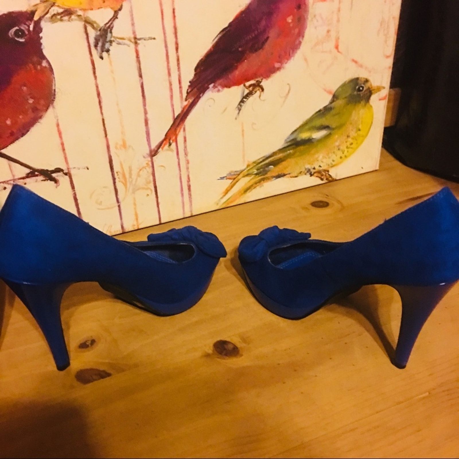 Other Shoe dazzle royal blue bow detail heels 7.5M Size US 7.5 / IT 37.5 - 3 Thumbnail