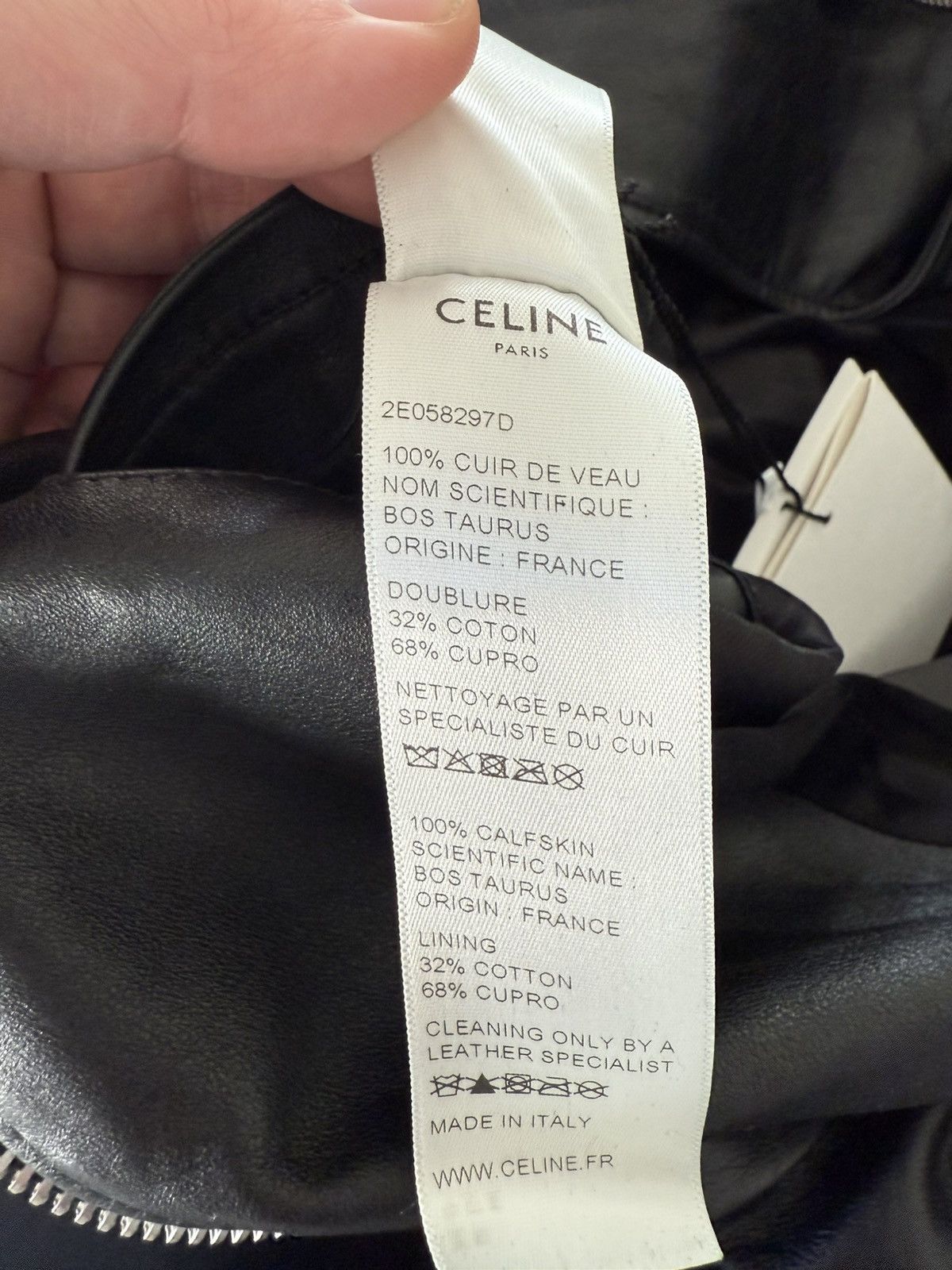 Celine × Hedi Slimane Grail — Celine SS19 biker leather jacket runway Size US S / EU 44-46 / 1 - 20 Thumbnail