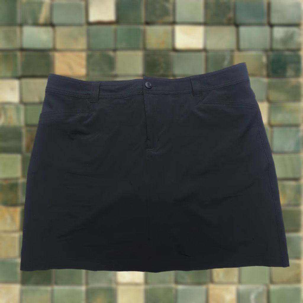 Eddie Bauer Eddie Bauer Womens Adventurer 2.0 Skort Size 16 Black Lined Hiking Skirt Shorts Size 38" / US 16 / IT 52 - 1 Thumbnail