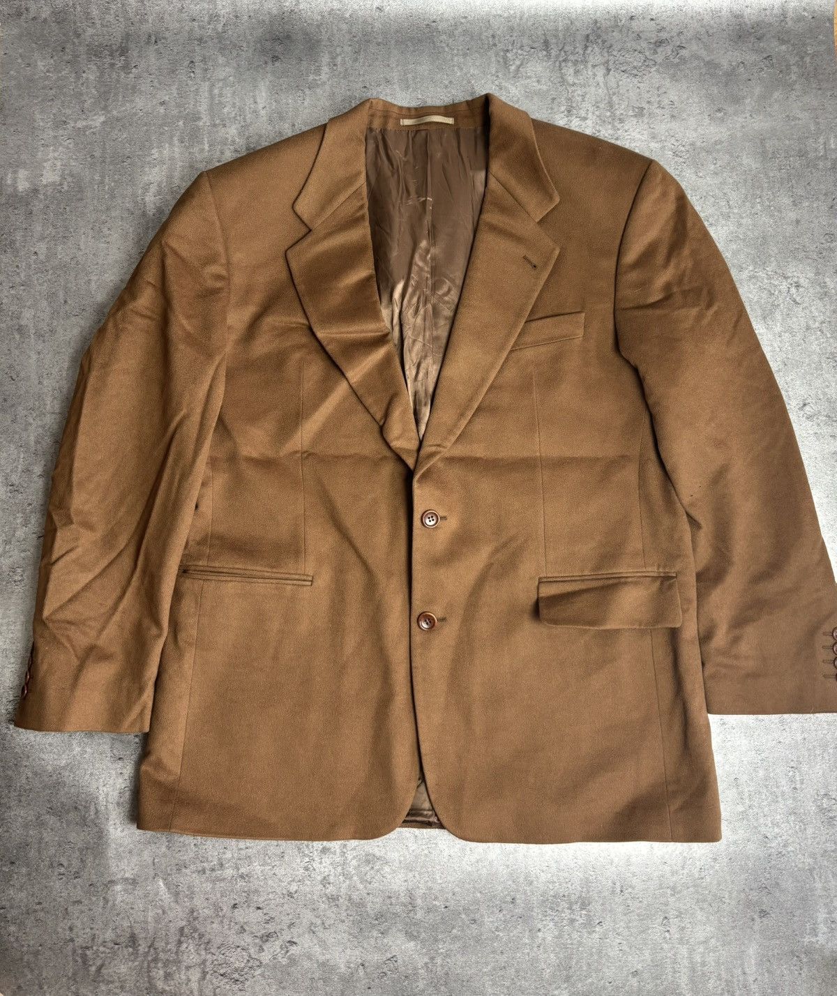 Hugo Boss × Loro Piana Hugo Boss Loro Piana Ing camel Blazer Size 54R - 1 Thumbnail