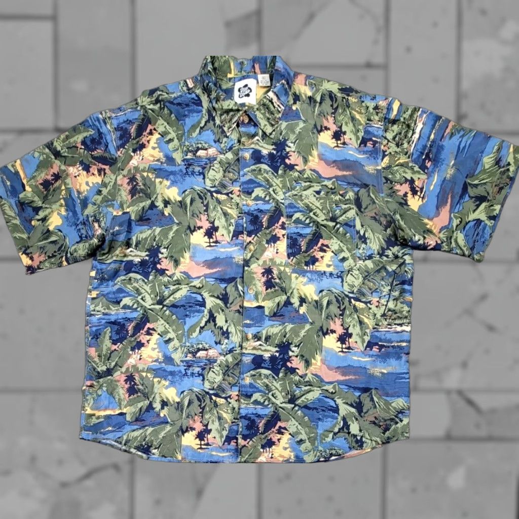 Hilo Hattie Hilo Hattie Aloha Shirt Camp Hawaiian Ocean Island 100% Silk Silk Floral Multicolor XL Short Sleeve Button-Up Men Shirt Size US XL / EU 56 / 4 - 1 Thumbnail