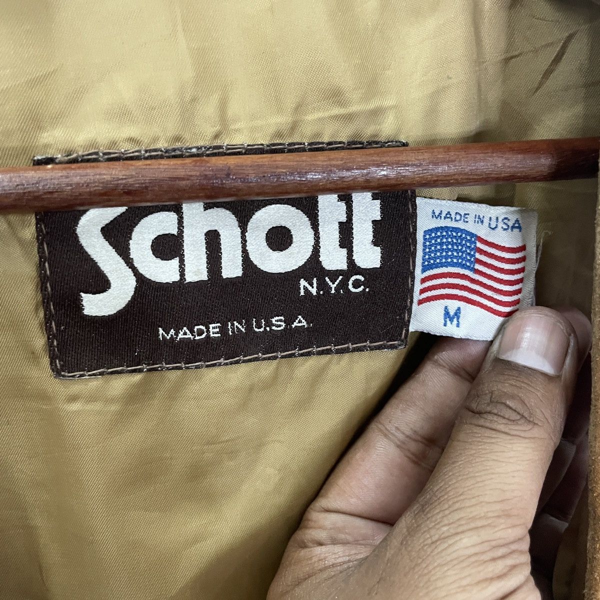 Schott Vintage 80s Schott N.Y.C Leather Sleeveless Jacket Size US S / EU 44-46 / 1 - 5 Thumbnail