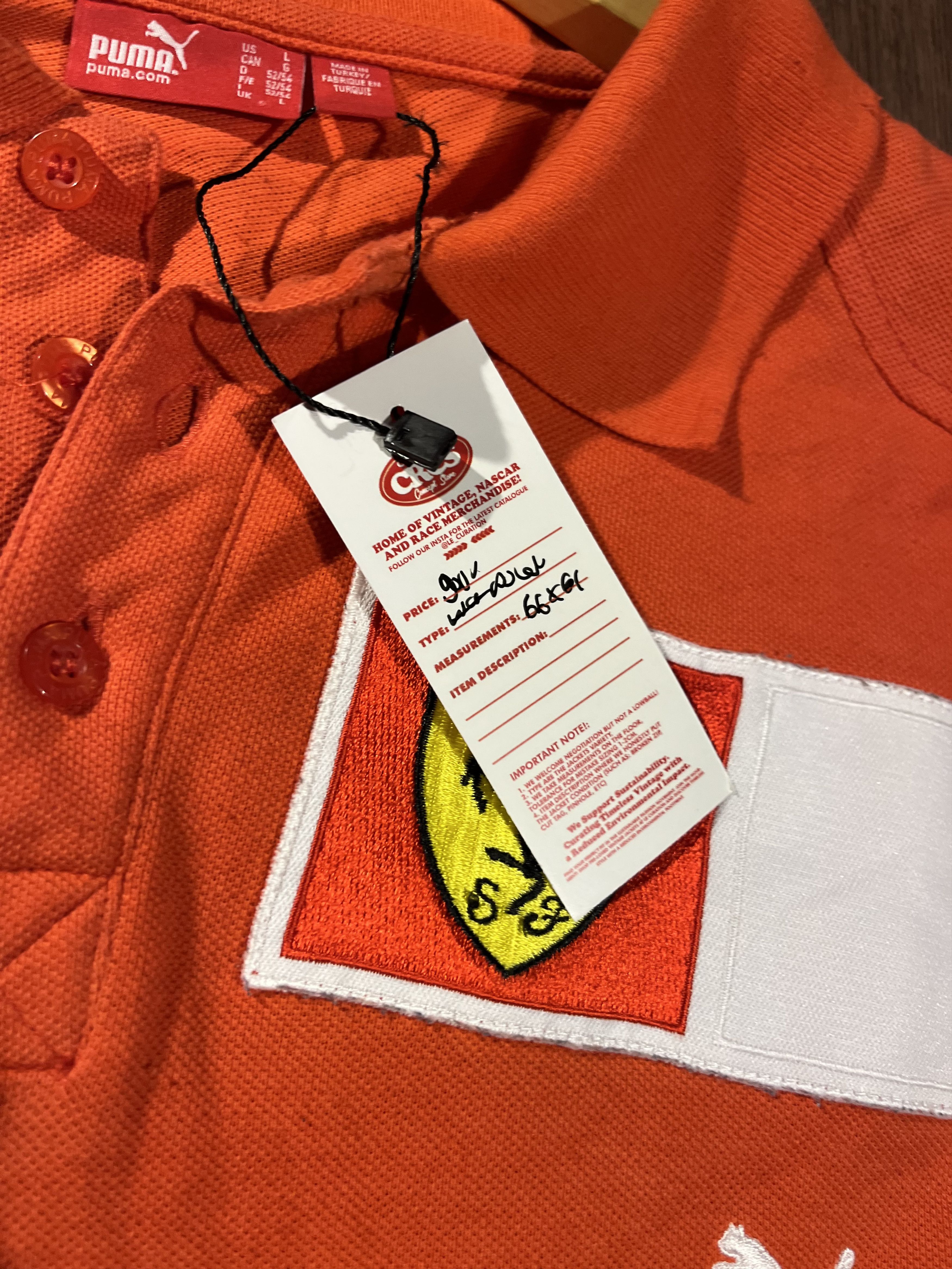 Ferrari × Formula 1 Scuderia Ferrari Vodafone F1 Team Long sleeve Polo shirt Size US XL / EU 56 / 4 - 5 Thumbnail