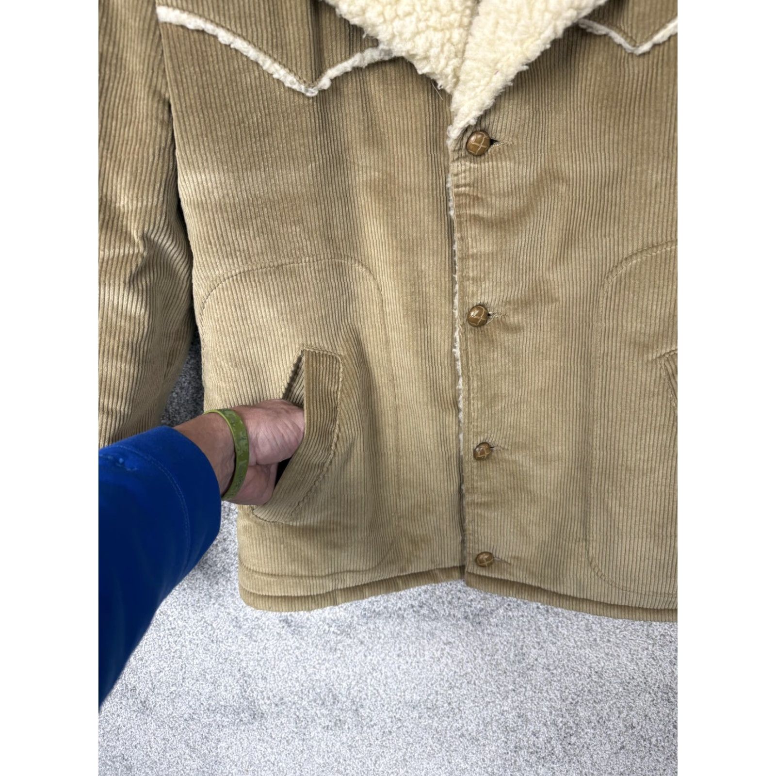Vintage VINTAGE Anderson-Little Jacket 42 Tan Corduroy Sherpa Lined Western Workwear Size US XS / EU 42 / 0 - 4 Thumbnail