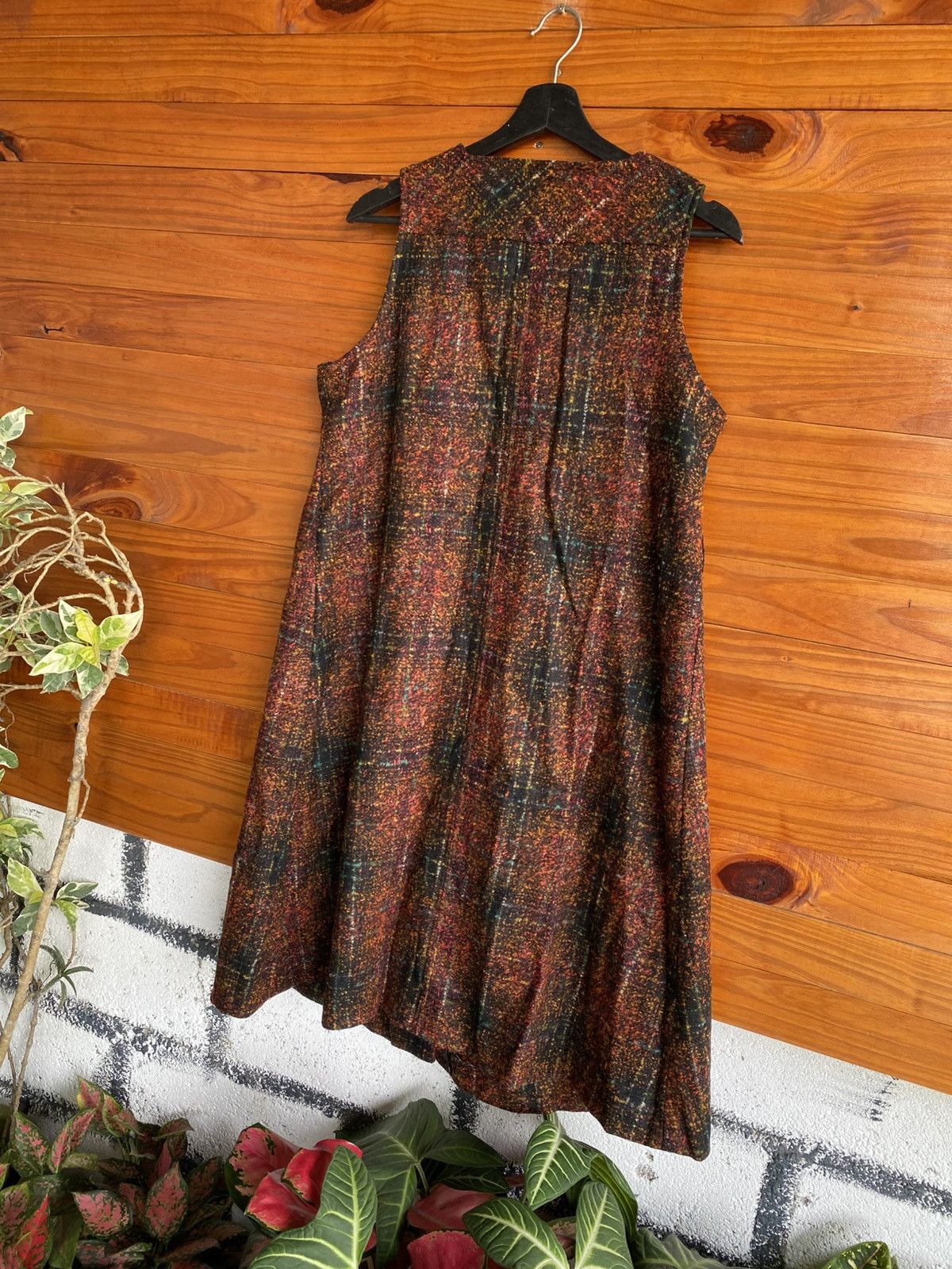 Vintage Vintage Japanese Sleeveless Button-Front Dress Abstract Size M / US 6-8 / IT 42-44 - 7 Thumbnail