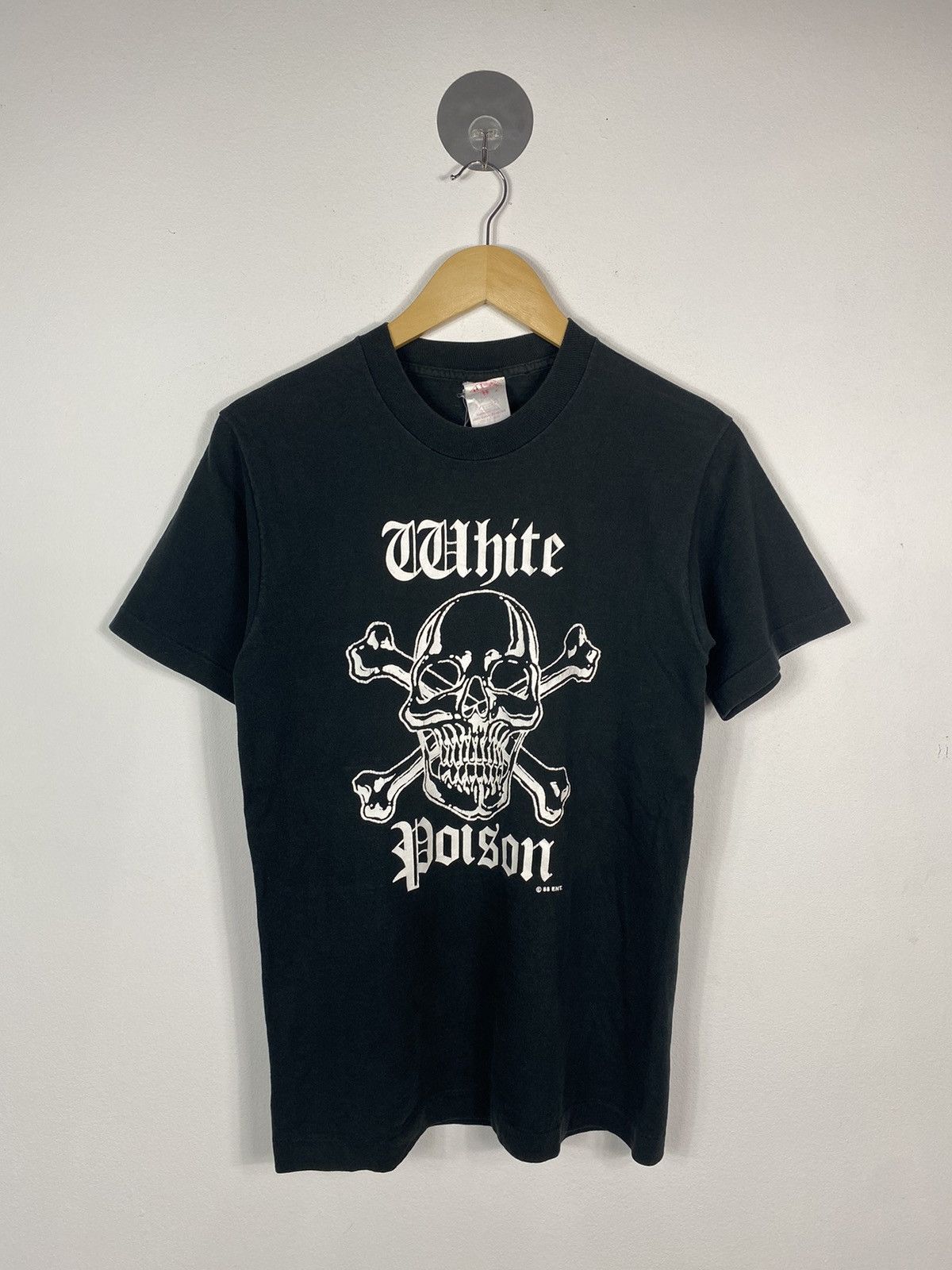 Vintage Vintage White Poison T-shirt Size US S / EU 44-46 / 1 - 1 Thumbnail