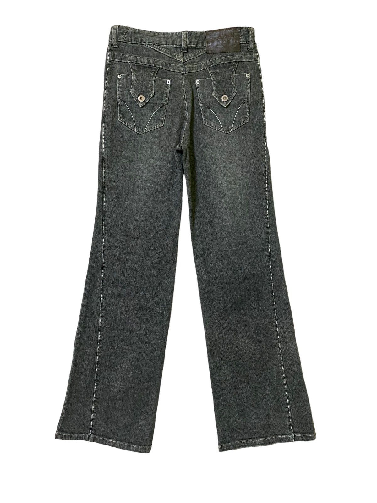 If Six Was Nine × Japanese Brand × Vintage Flared Comme Ci Comme Ca Bootcut Denim Jeans Size US 27 - 1 Thumbnail
