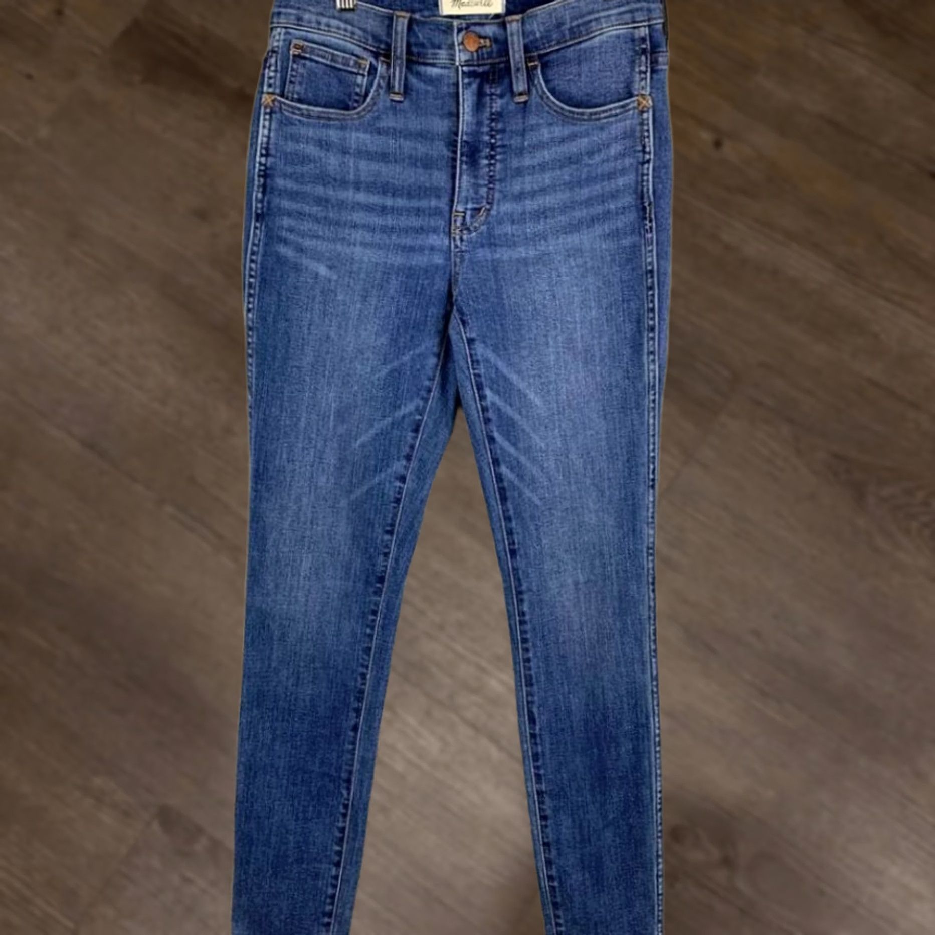 Madewell Madewell Jeans Womens 25 Blue Distressed High Rise Skinny Denim Pants Ladies NEW Size 42" / US 20 - 1 Thumbnail