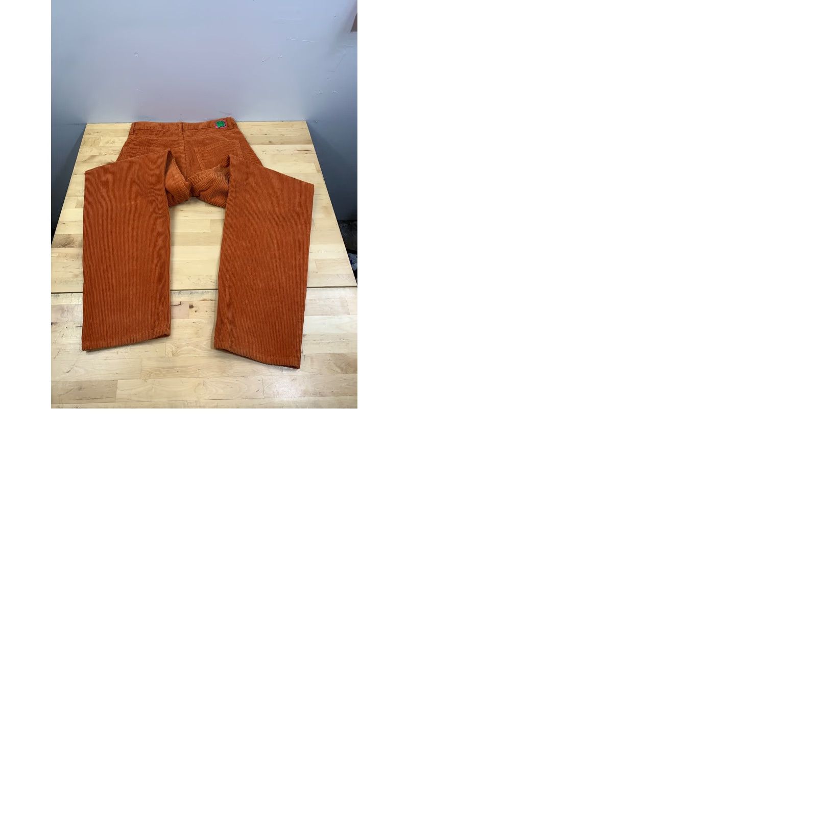 Empyre Empyre Tori Corduroy Pants Womens 3 Orange Corduroy Pants Ankle Baggy 10785 Women Size 26" / US 2 / IT 38 - 9 Thumbnail