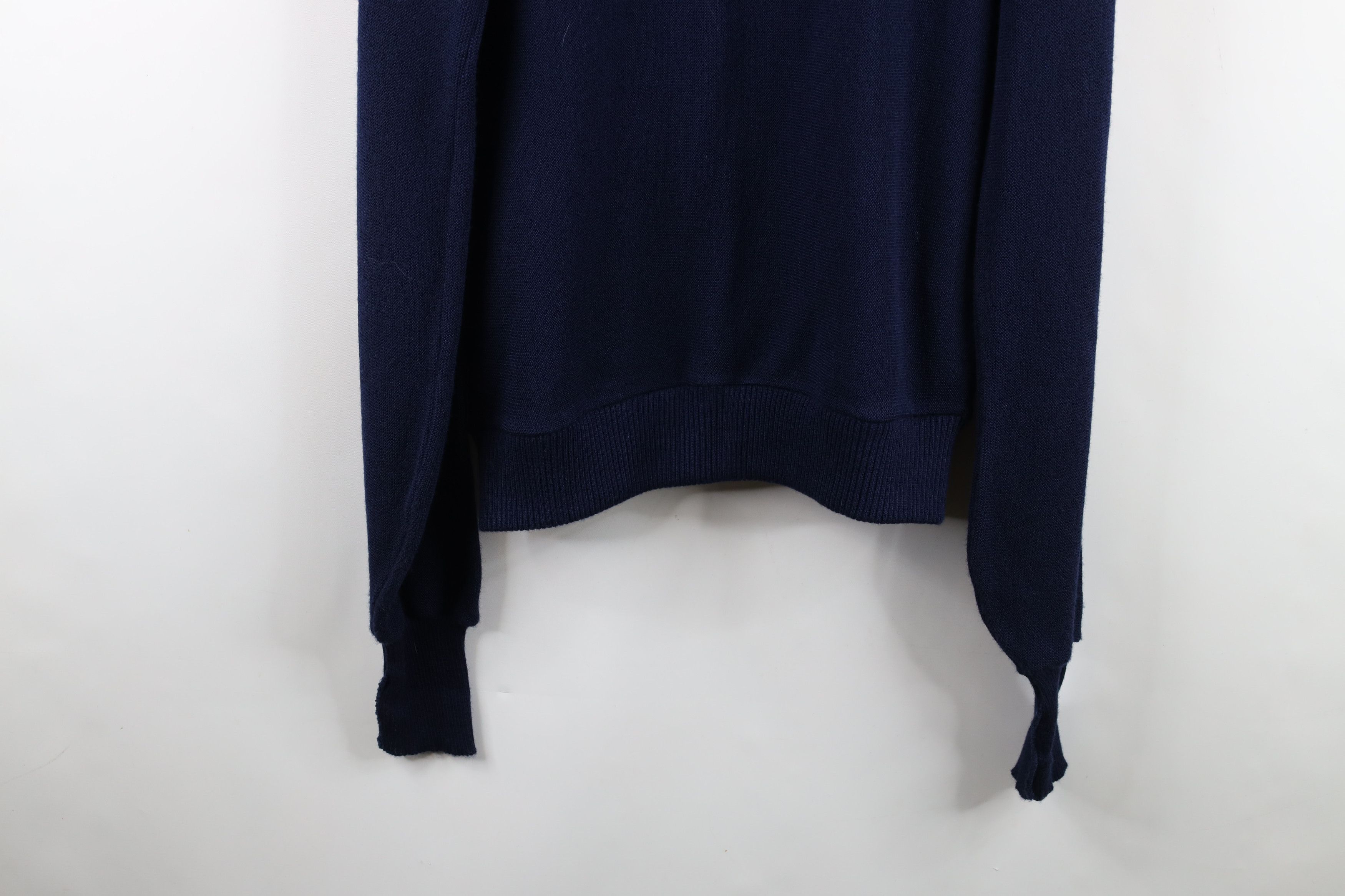 Vintage Vintage 70s Streetwear Knit Cardigan Sweater Navy Blue USA Size US XL / EU 56 / 4 - 10 Thumbnail