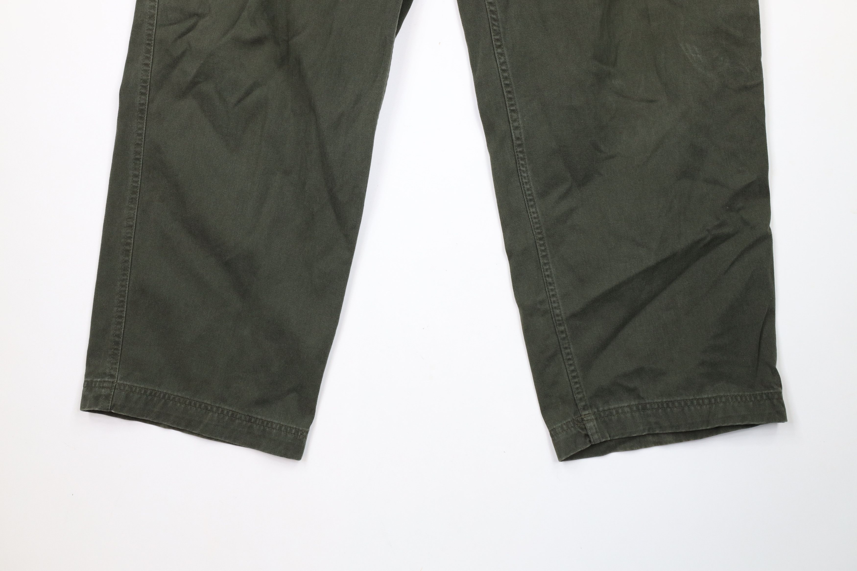 Vintage Vintage 90s Y2K Streetwear Baggy Wide Leg Cargo Pants Green Size US 36 / EU 52 - 4 Thumbnail
