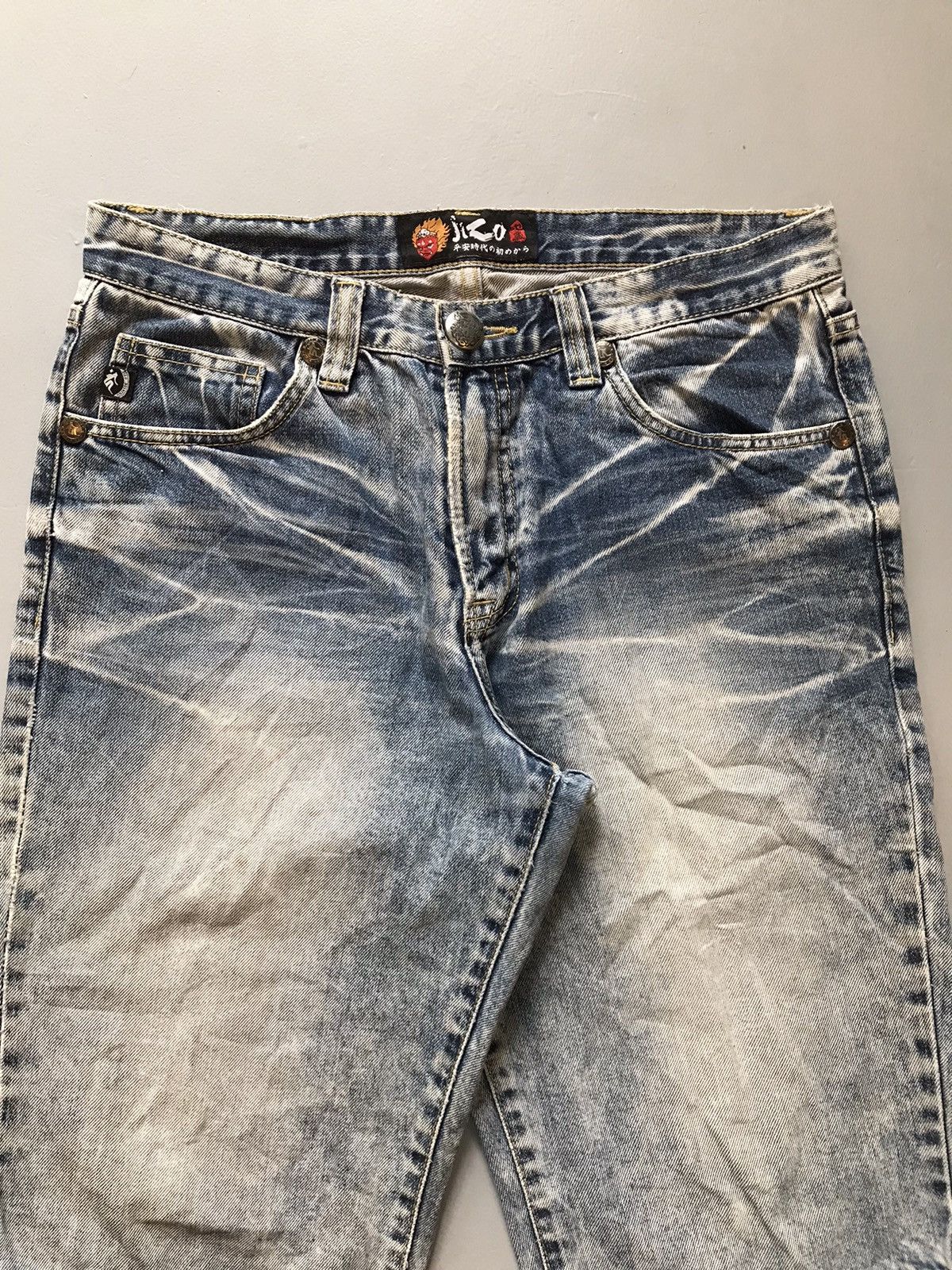 Japanese Brand Vintage Jizo embroidered denim Size US 34 / EU 50 - 5 Thumbnail