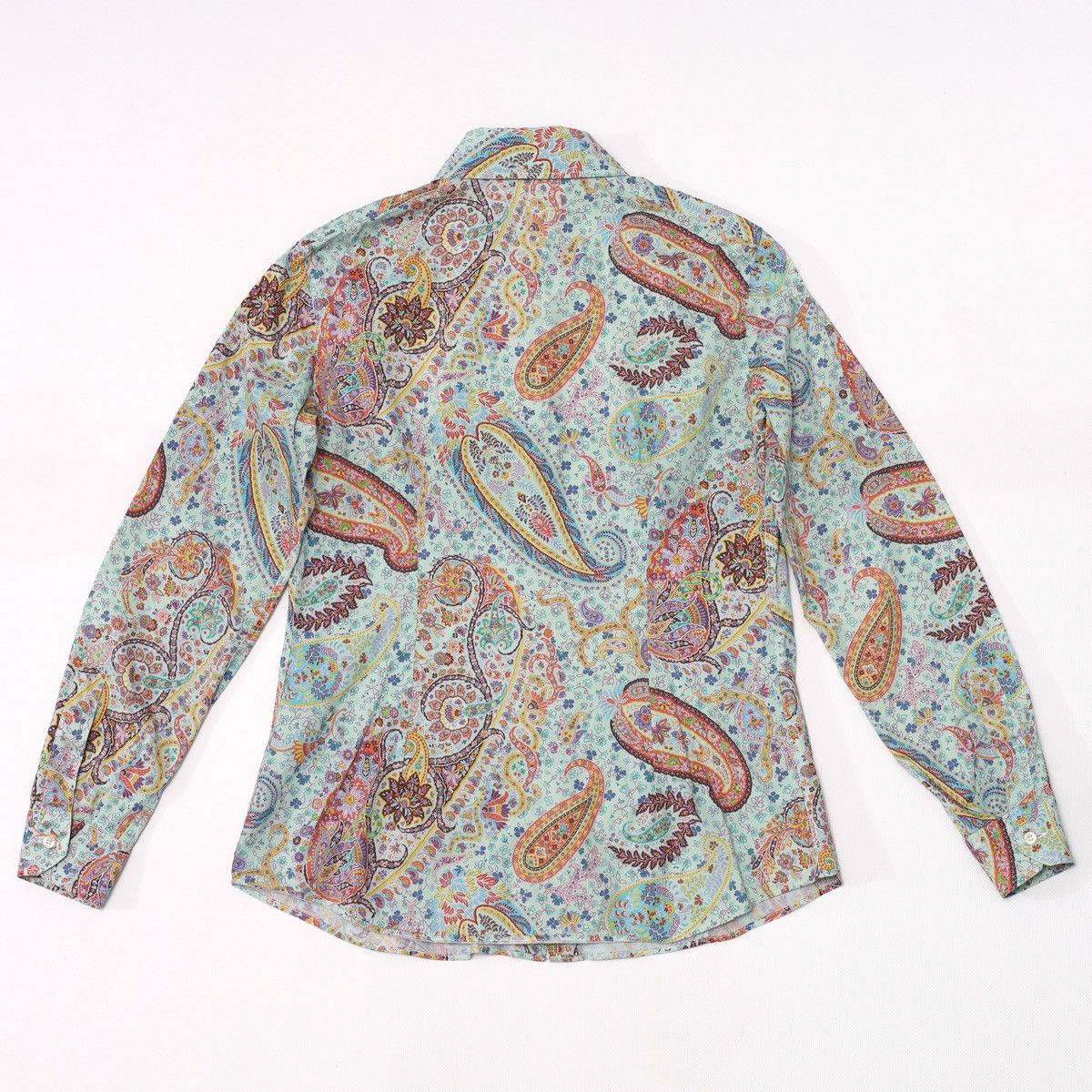 Etro Etro Printed Flowers Floral Shirt Aquamarine Size M / US 6-8 / IT 42-44 - 11 Thumbnail