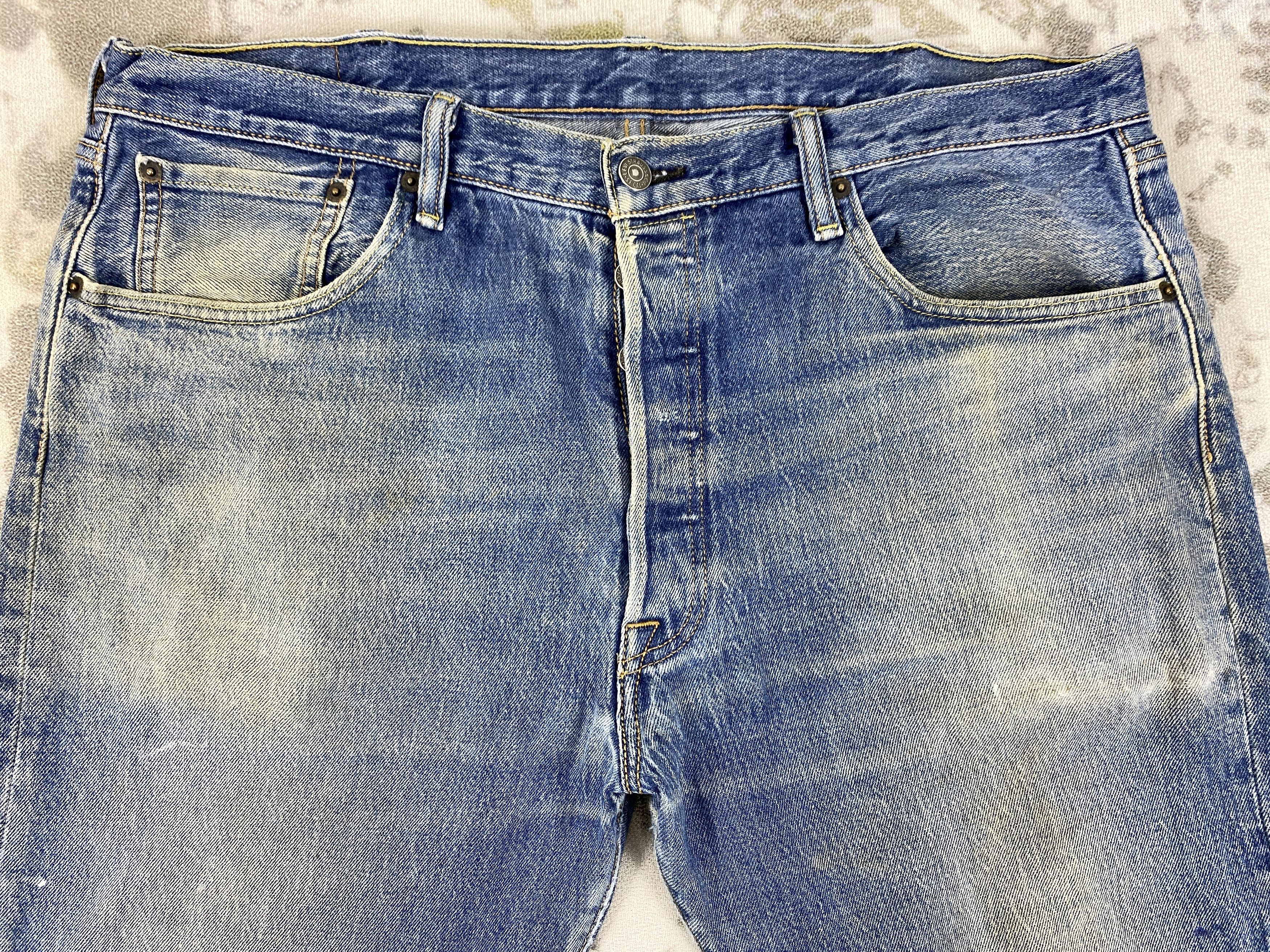 Levi's Dirty Blue Vintage Levi's 501 Jeans 38x32 Denim -JN1589 Size US 38 / EU 54 - 3 Thumbnail