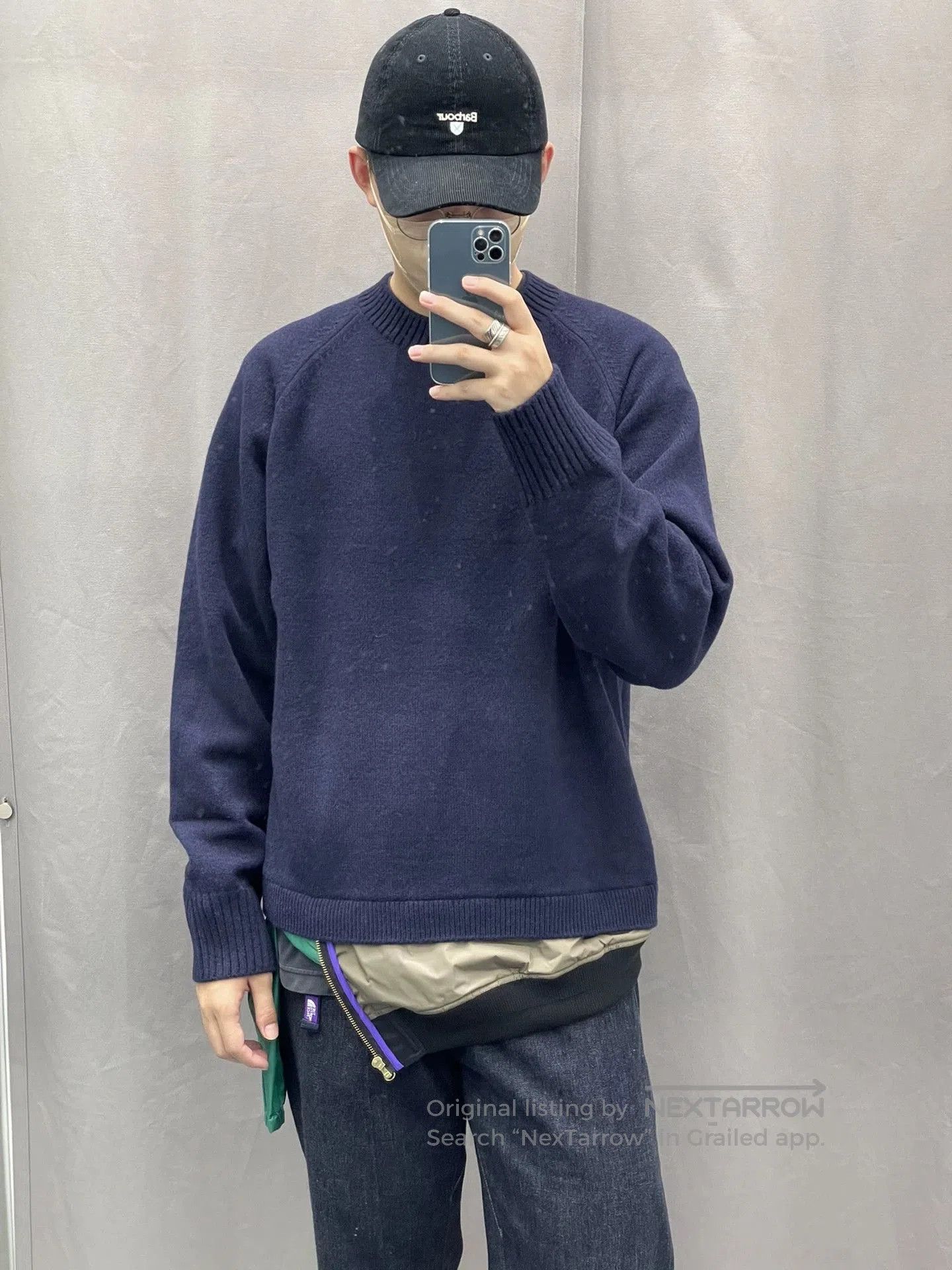 Kolor navy blue knitted pullover sweater. Size US S / EU 44-46 / 1 - 2 Thumbnail