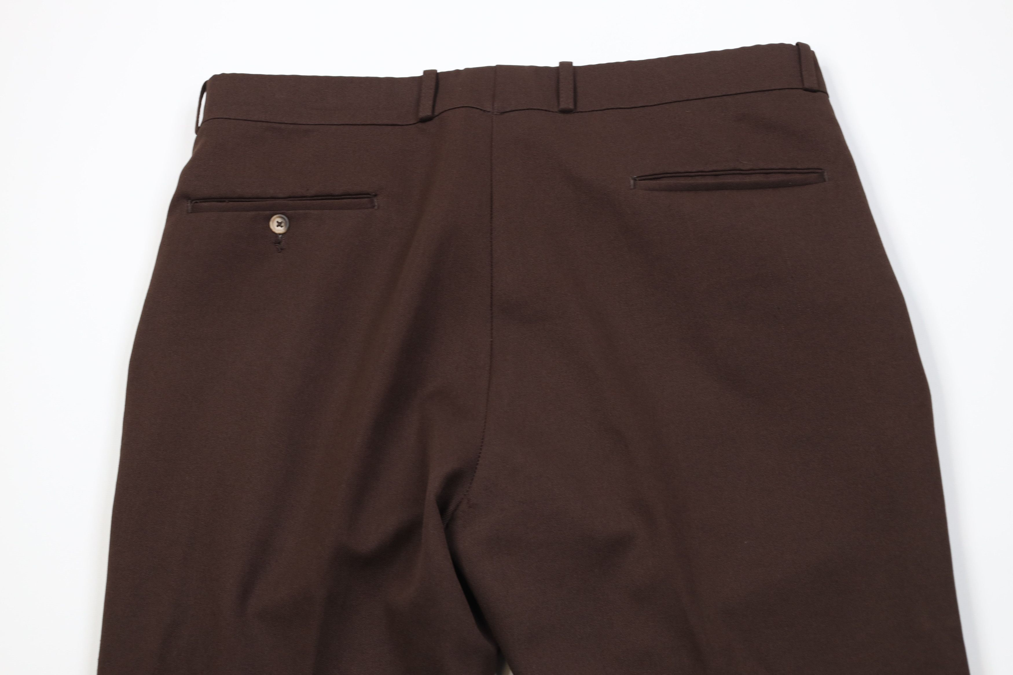Vintage Vintage 70s Streetwear Flared Wide Leg Chino Pants Brown USA Size US 36 / EU 52 - 11 Thumbnail