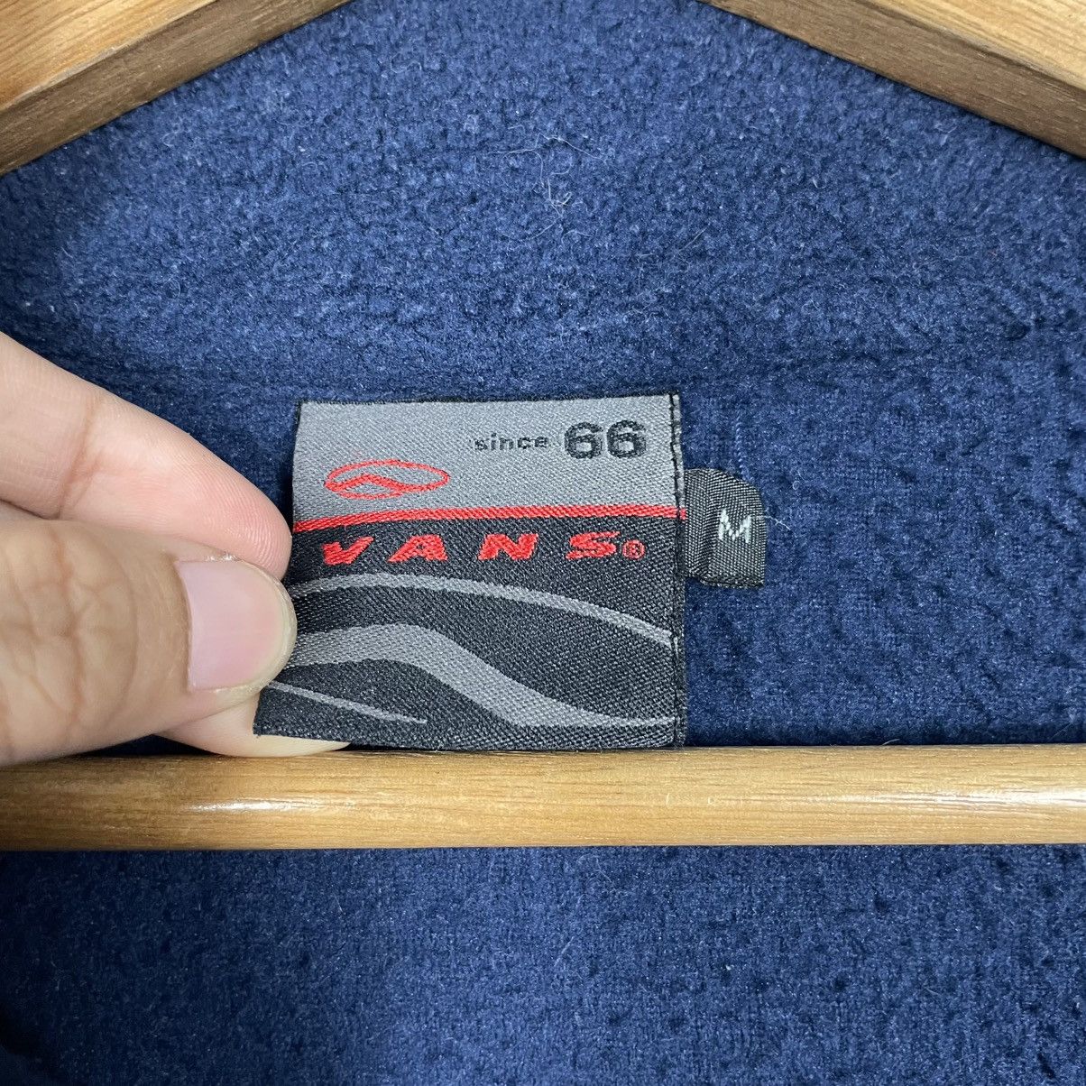 Japanese Brand 💥90s VANS SKATEBOARD FLEECE ZIPPER JACKET NAVY BLUE Size US M / EU 48-50 / 2 - 16 Thumbnail
