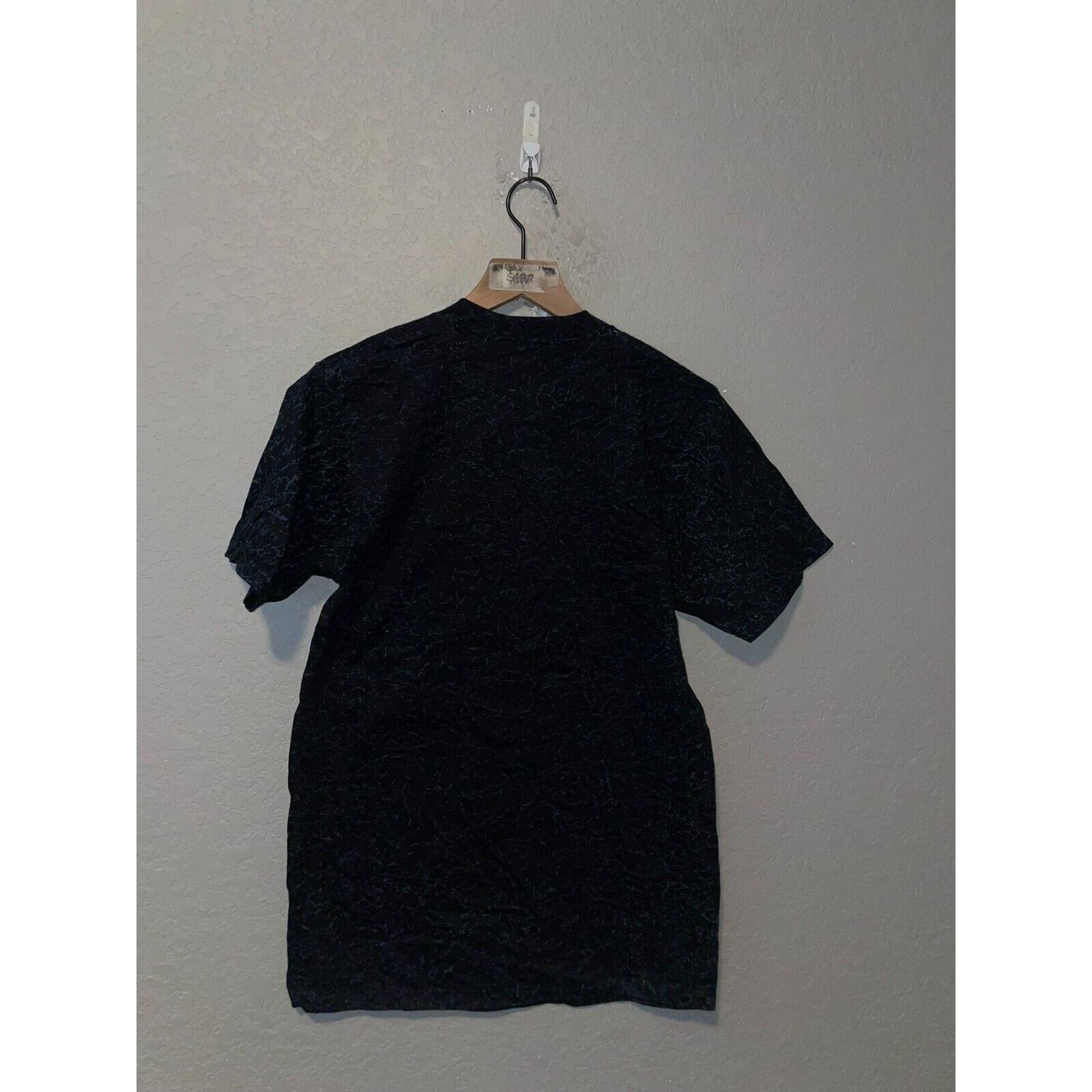 Jerzees Vintage Native American Shirt Montana Black AOP Tee 90s M Size US M / EU 48-50 / 2 - 10 Thumbnail