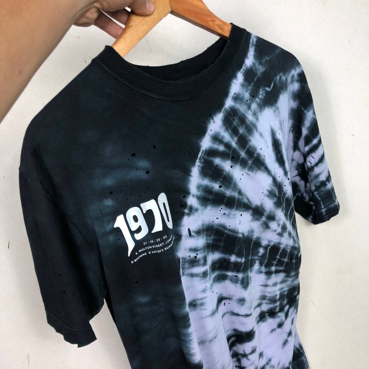 Satisfy Satisfy X Browns 50 Black 1970 Tee Shirt Size US S / EU 44-46 / 1 - 5 Thumbnail