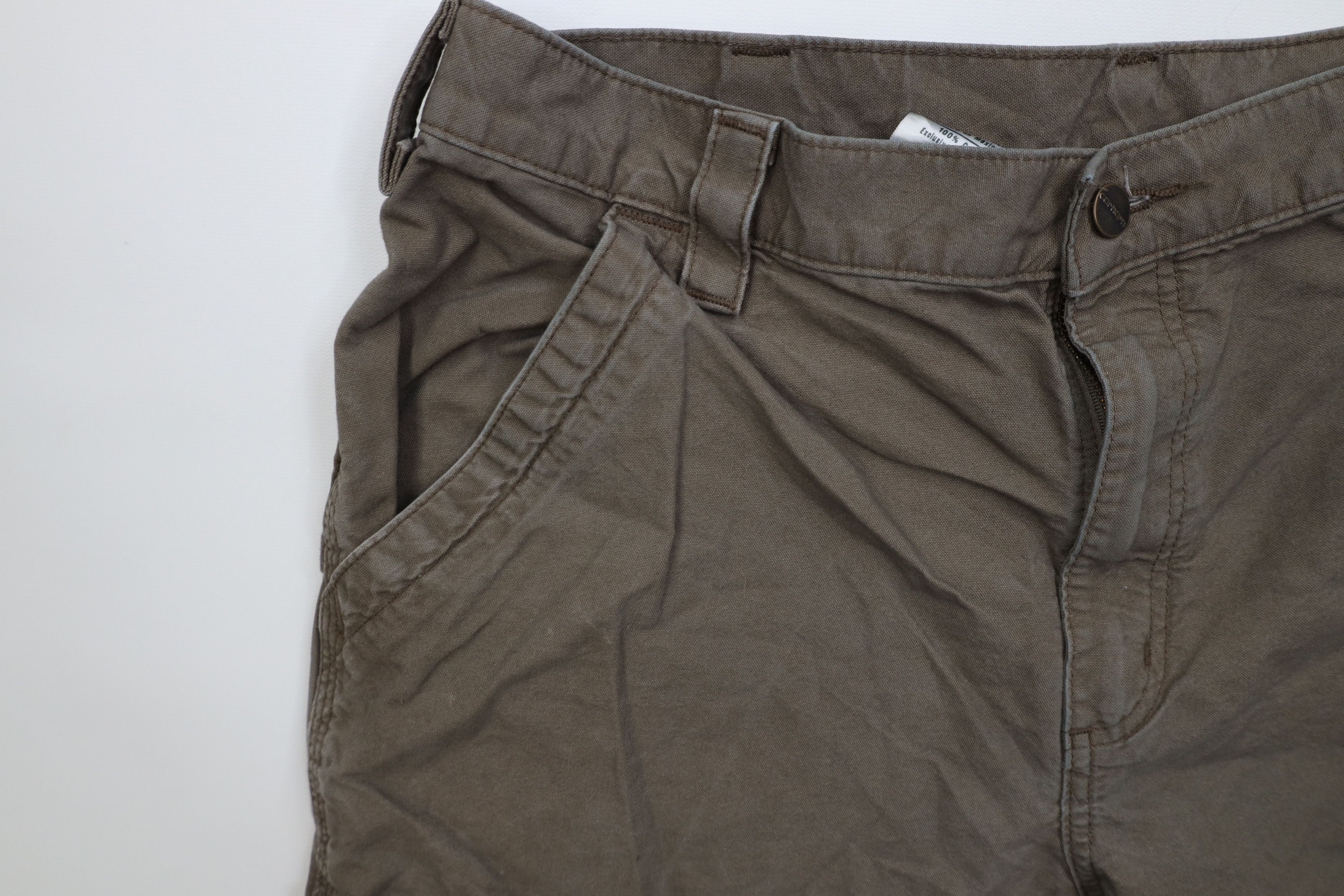 Carhartt Vintage Y2K Carhartt Wide Leg Dungaree Pants Light Brown Size US 36 / EU 52 - 5 Thumbnail